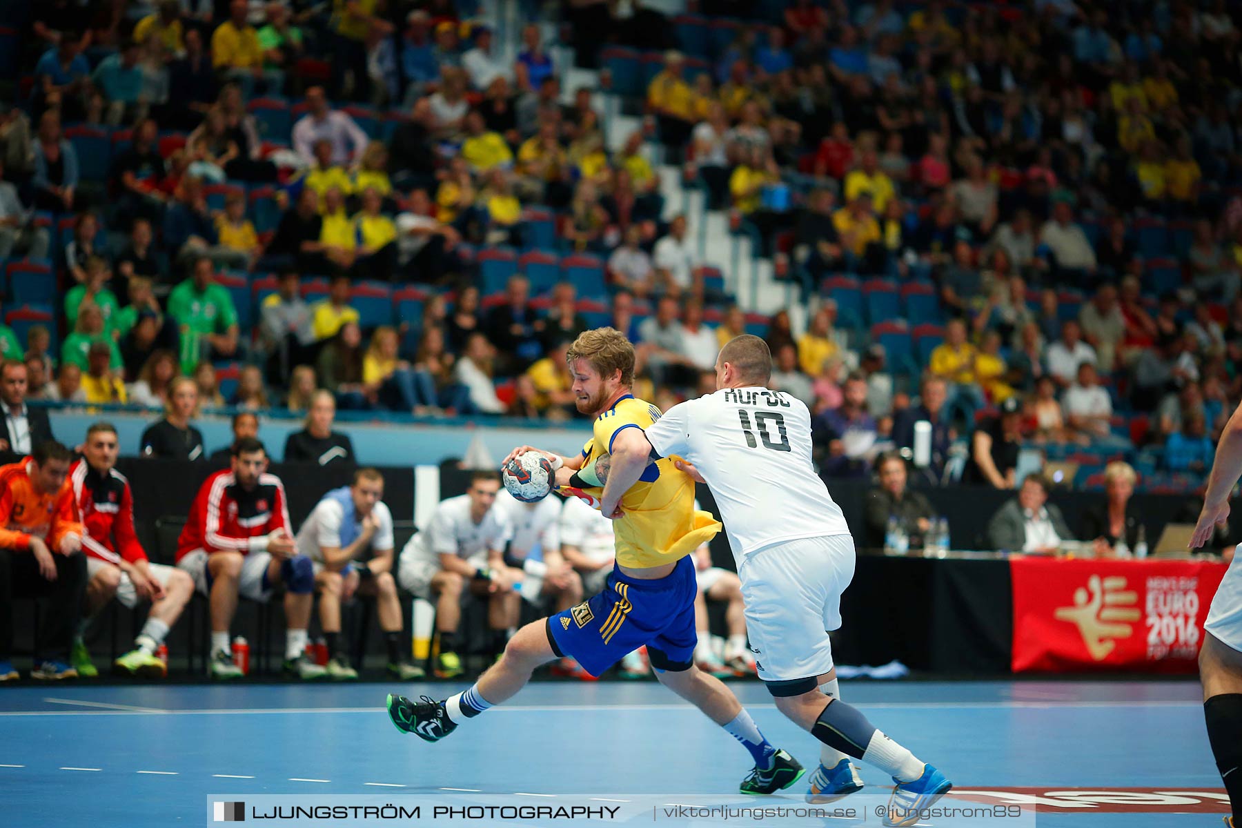 EM-kval Sverige-Slovakien 27-22,herr,Hovet,Stockholm,Sverige,Handboll,,2015,152633
