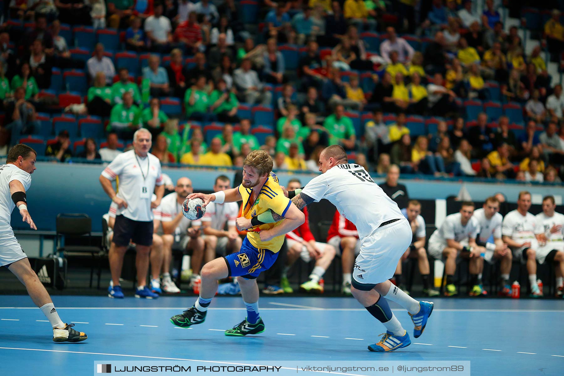 EM-kval Sverige-Slovakien 27-22,herr,Hovet,Stockholm,Sverige,Handboll,,2015,152636