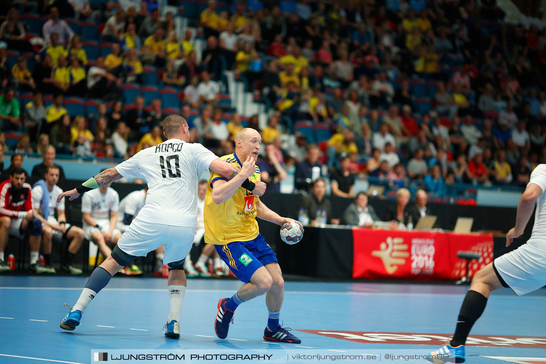 EM-kval Sverige-Slovakien 27-22,herr,Hovet,Stockholm,Sverige,Handboll,,2015,152639