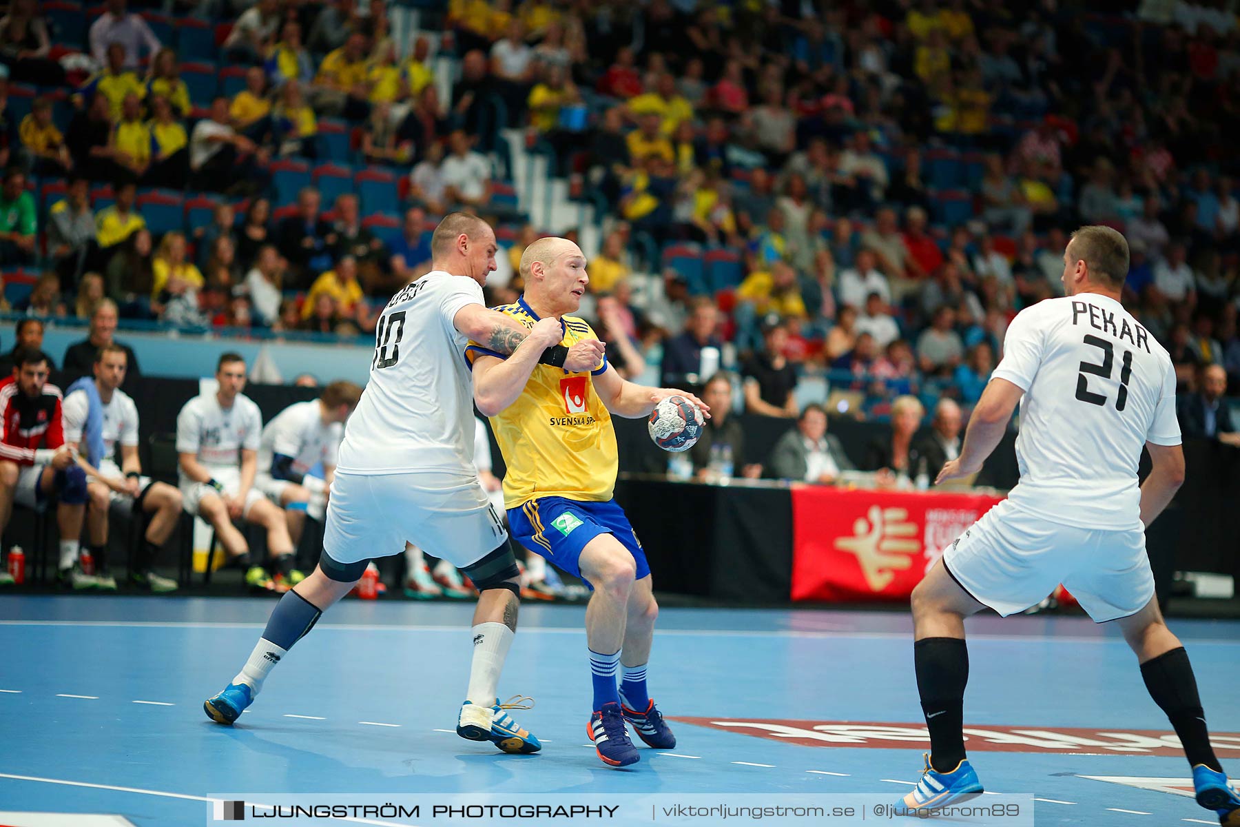 EM-kval Sverige-Slovakien 27-22,herr,Hovet,Stockholm,Sverige,Handboll,,2015,152640