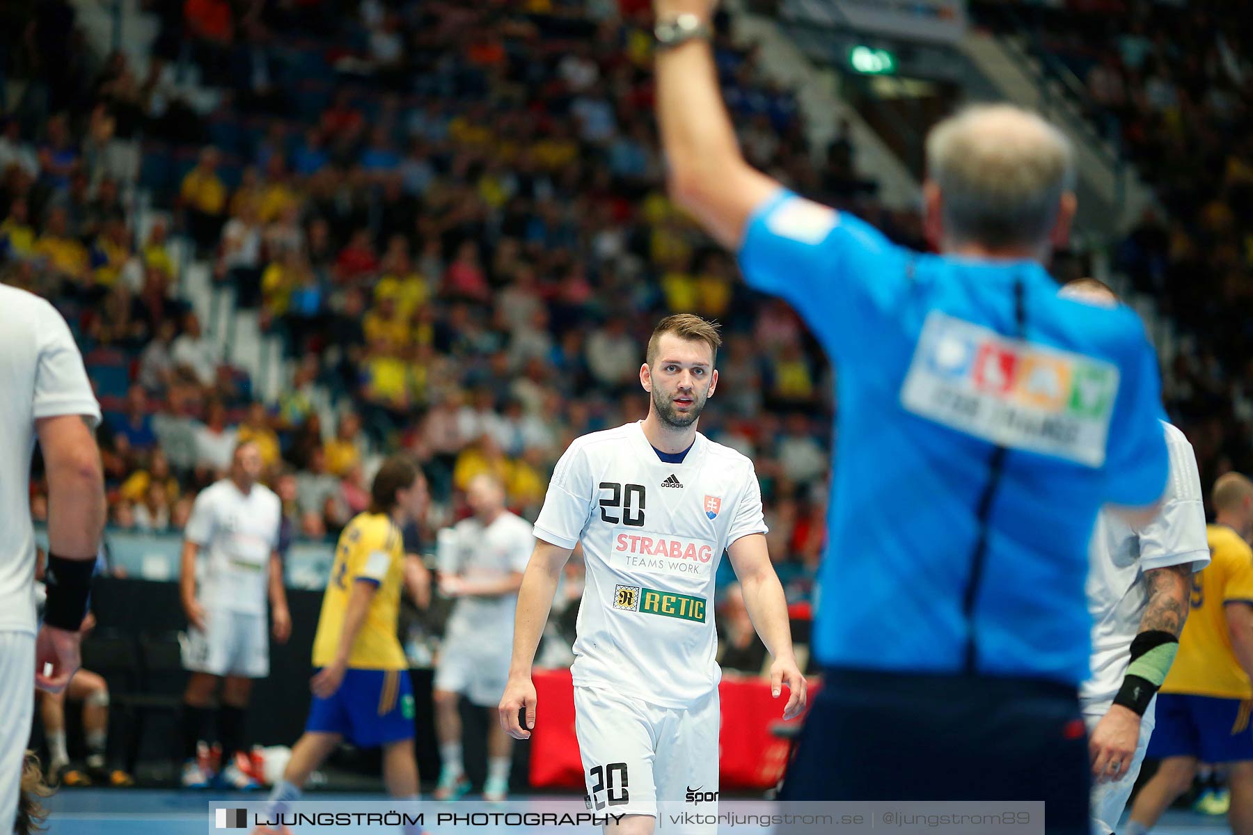 EM-kval Sverige-Slovakien 27-22,herr,Hovet,Stockholm,Sverige,Handboll,,2015,152651