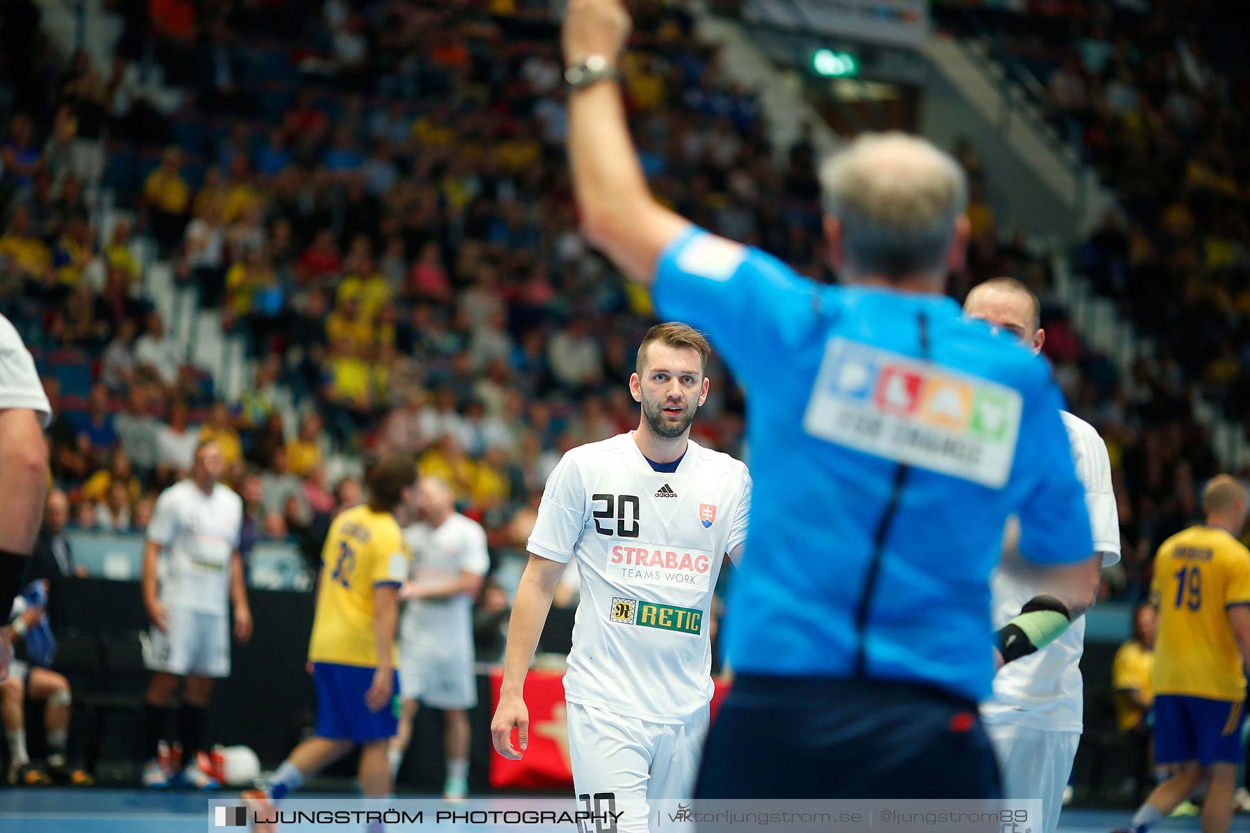 EM-kval Sverige-Slovakien 27-22,herr,Hovet,Stockholm,Sverige,Handboll,,2015,152652