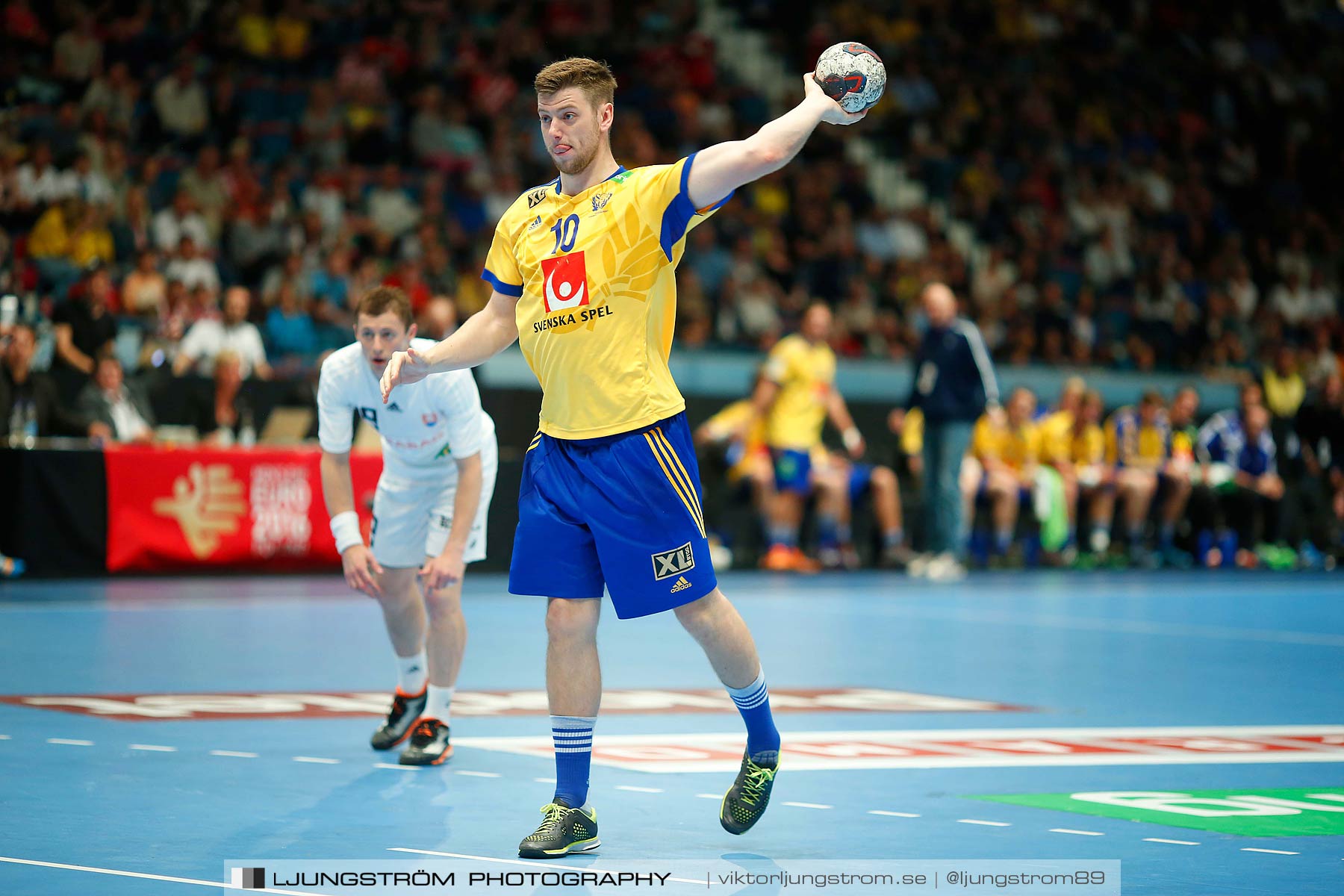 EM-kval Sverige-Slovakien 27-22,herr,Hovet,Stockholm,Sverige,Handboll,,2015,152653