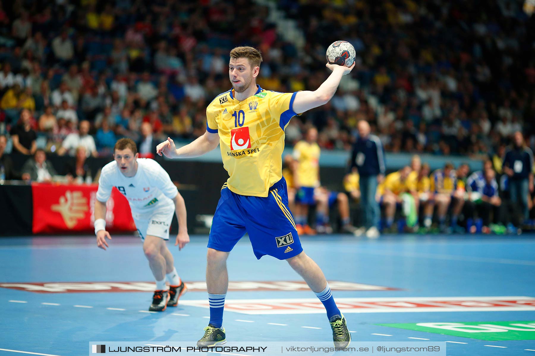 EM-kval Sverige-Slovakien 27-22,herr,Hovet,Stockholm,Sverige,Handboll,,2015,152657