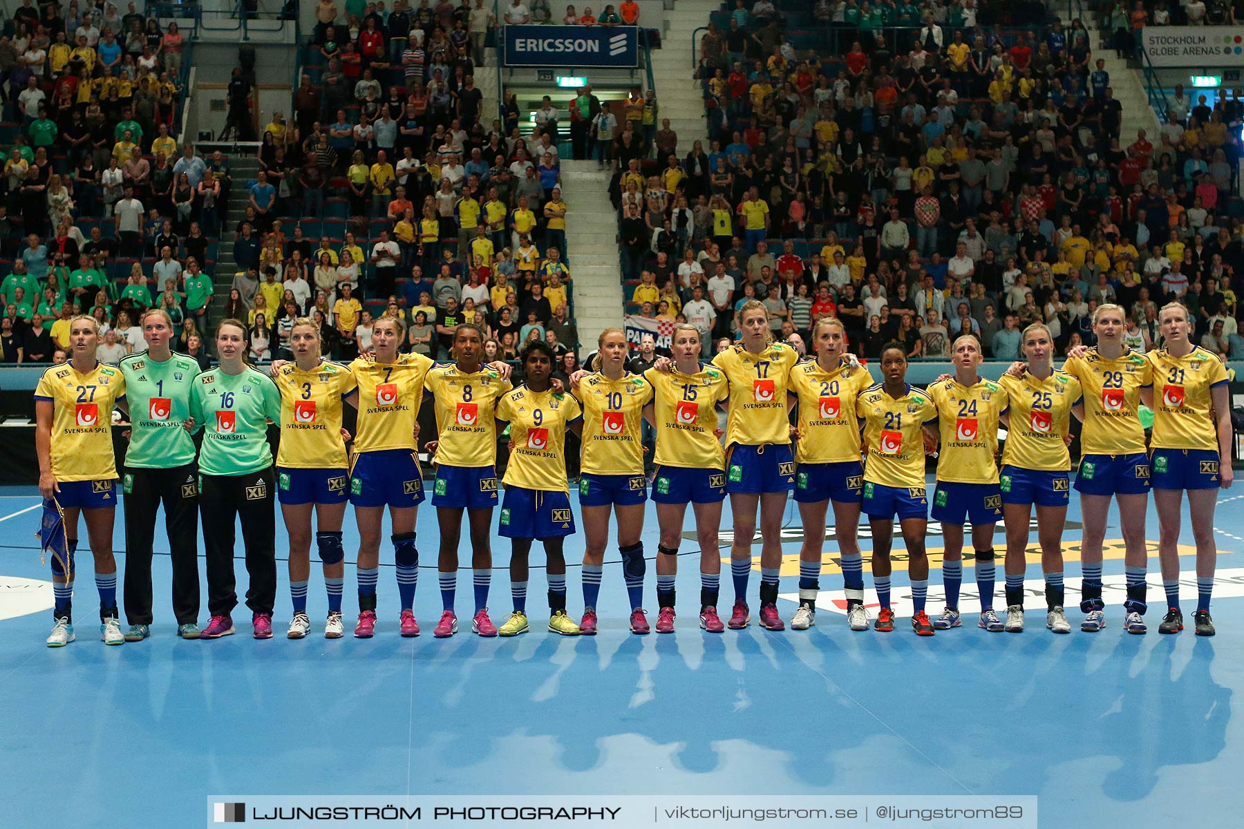 VM-kval Sverige-Kroatien 27-21,dam,Hovet,Stockholm,Sverige,Handboll,,2015,153445