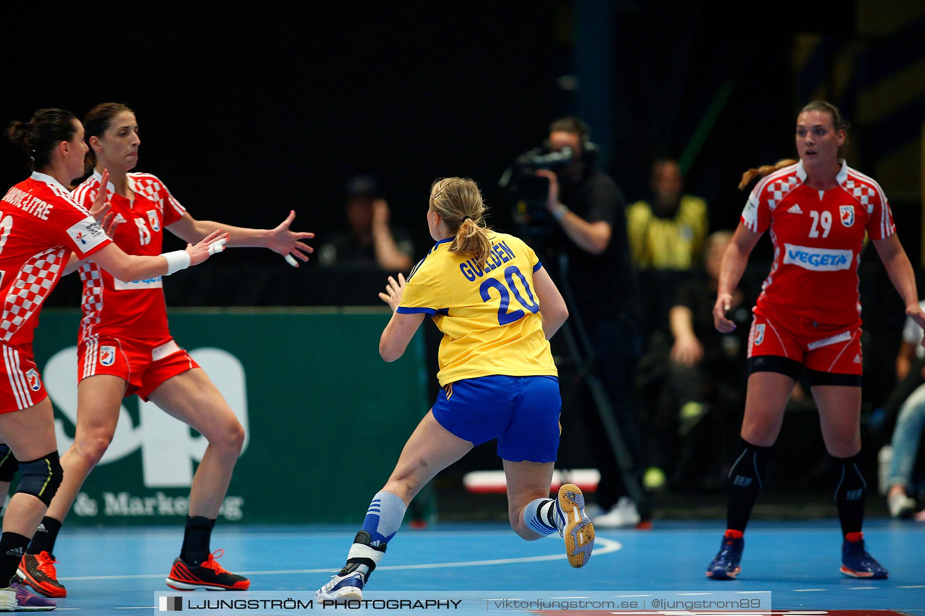 VM-kval Sverige-Kroatien 27-21,dam,Hovet,Stockholm,Sverige,Handboll,,2015,153529