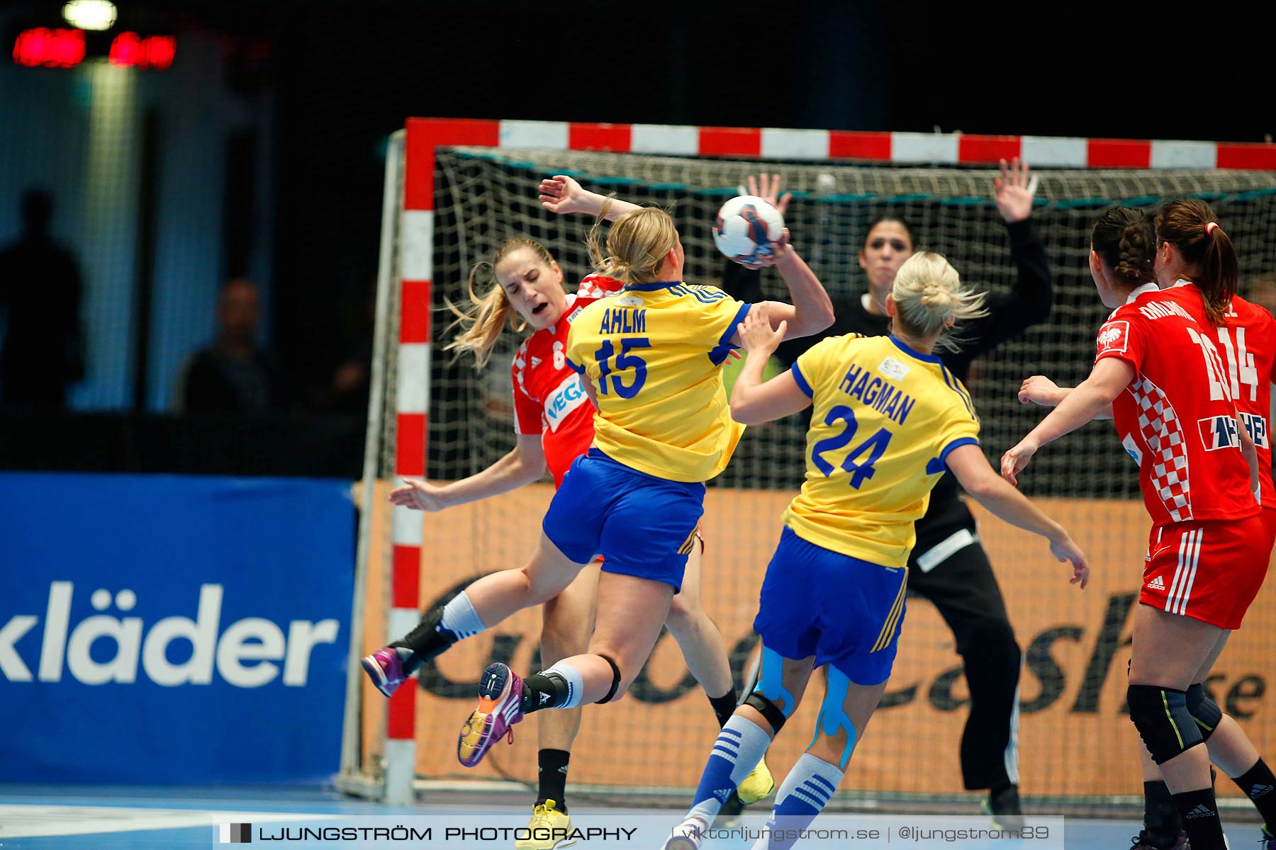 VM-kval Sverige-Kroatien 27-21,dam,Hovet,Stockholm,Sverige,Handboll,,2015,153536