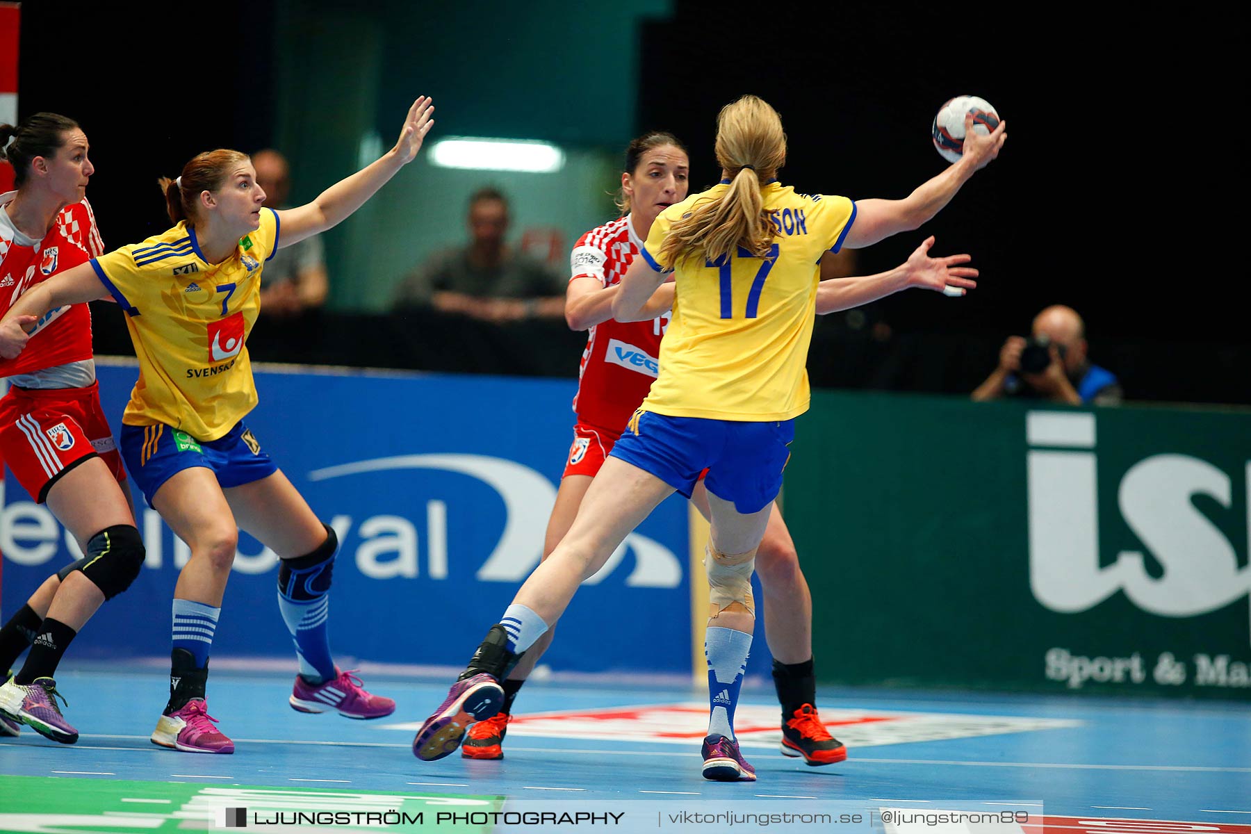 VM-kval Sverige-Kroatien 27-21,dam,Hovet,Stockholm,Sverige,Handboll,,2015,153575