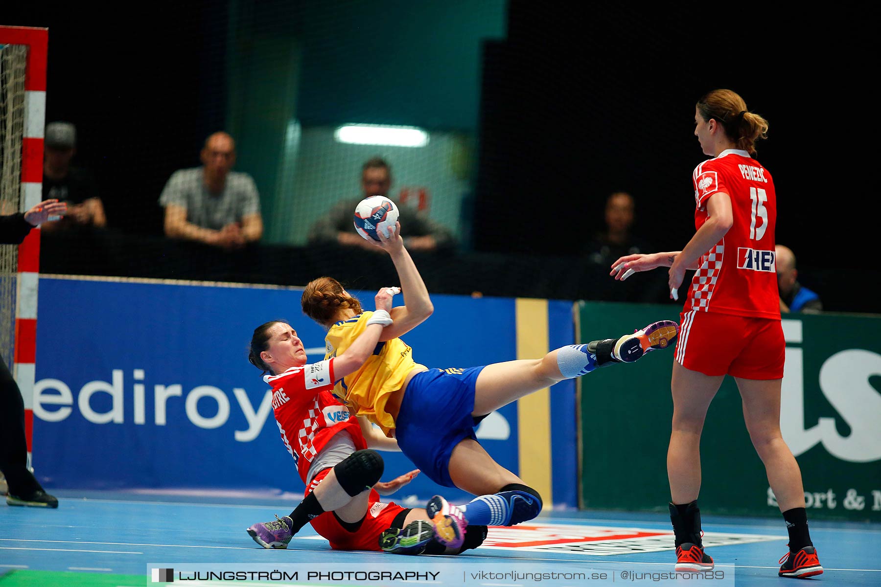 VM-kval Sverige-Kroatien 27-21,dam,Hovet,Stockholm,Sverige,Handboll,,2015,153578