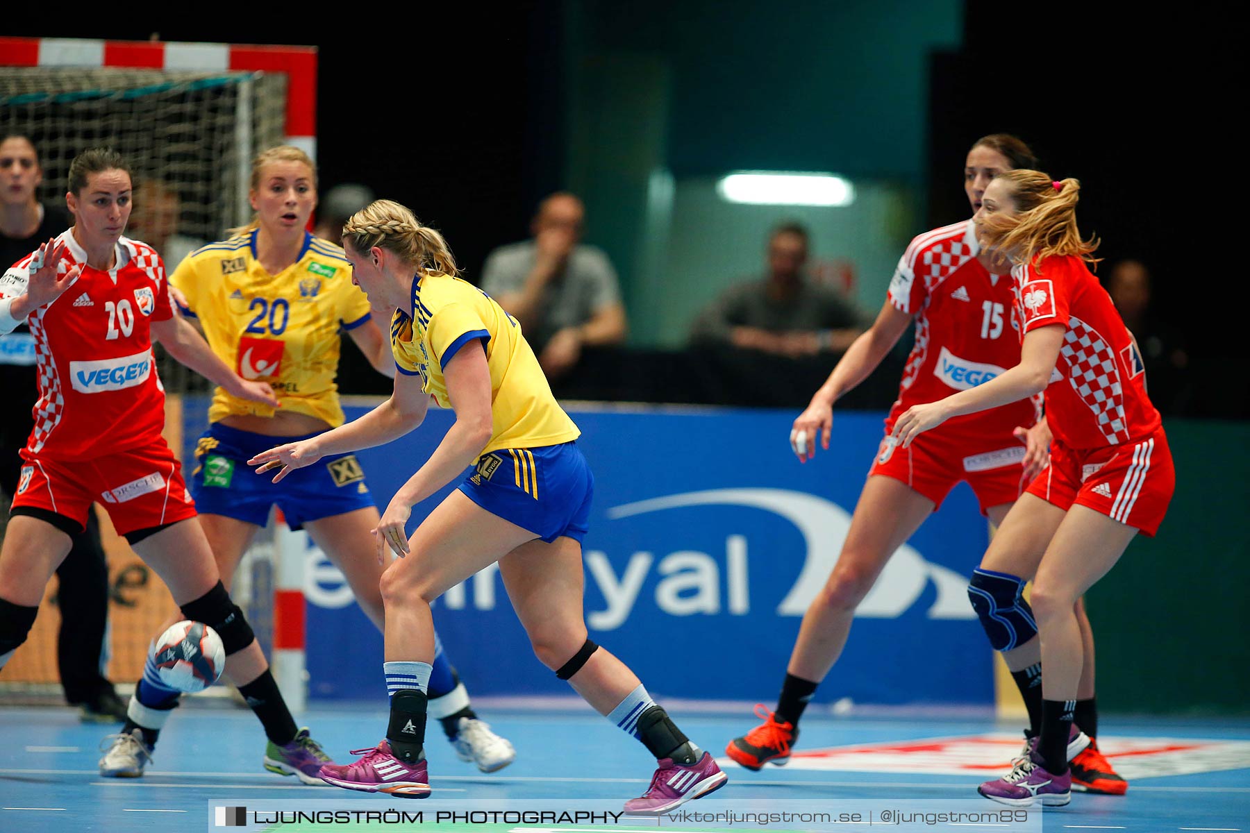 VM-kval Sverige-Kroatien 27-21,dam,Hovet,Stockholm,Sverige,Handboll,,2015,153645