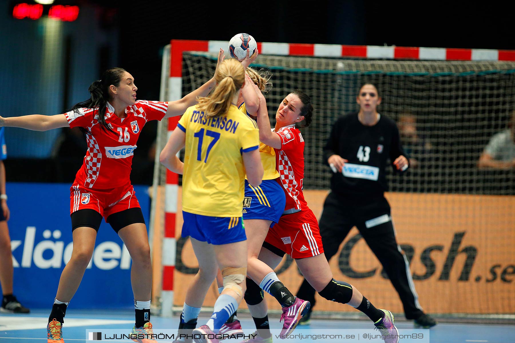 VM-kval Sverige-Kroatien 27-21,dam,Hovet,Stockholm,Sverige,Handboll,,2015,153646