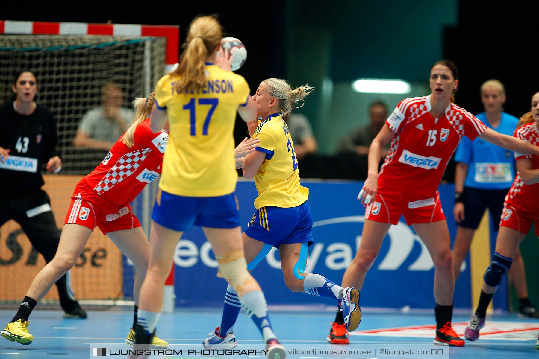 VM-kval Sverige-Kroatien 27-21,dam,Hovet,Stockholm,Sverige,Handboll,,2015,153727