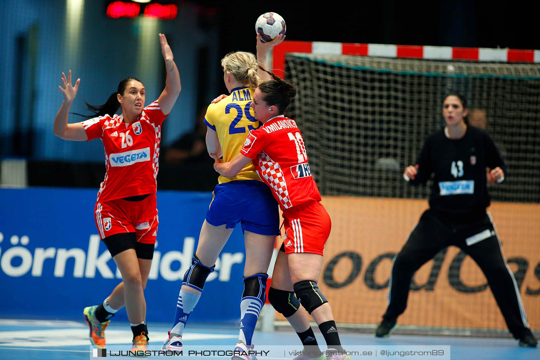 VM-kval Sverige-Kroatien 27-21,dam,Hovet,Stockholm,Sverige,Handboll,,2015,153763