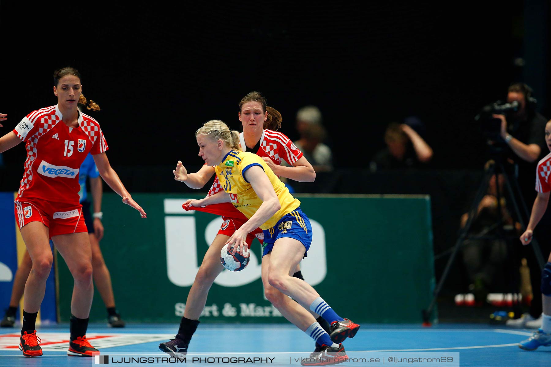 VM-kval Sverige-Kroatien 27-21,dam,Hovet,Stockholm,Sverige,Handboll,,2015,153831