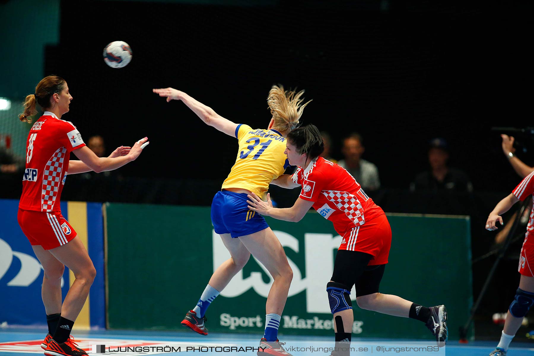 VM-kval Sverige-Kroatien 27-21,dam,Hovet,Stockholm,Sverige,Handboll,,2015,153864