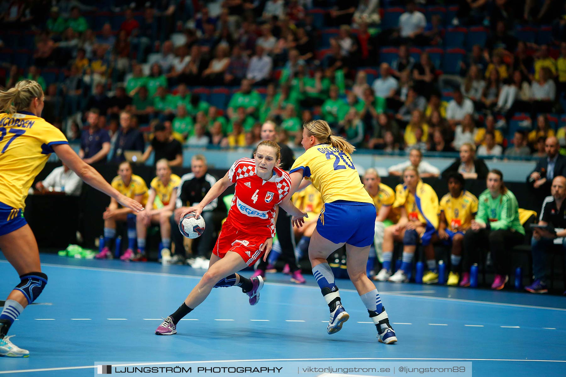 VM-kval Sverige-Kroatien 27-21,dam,Hovet,Stockholm,Sverige,Handboll,,2015,153895