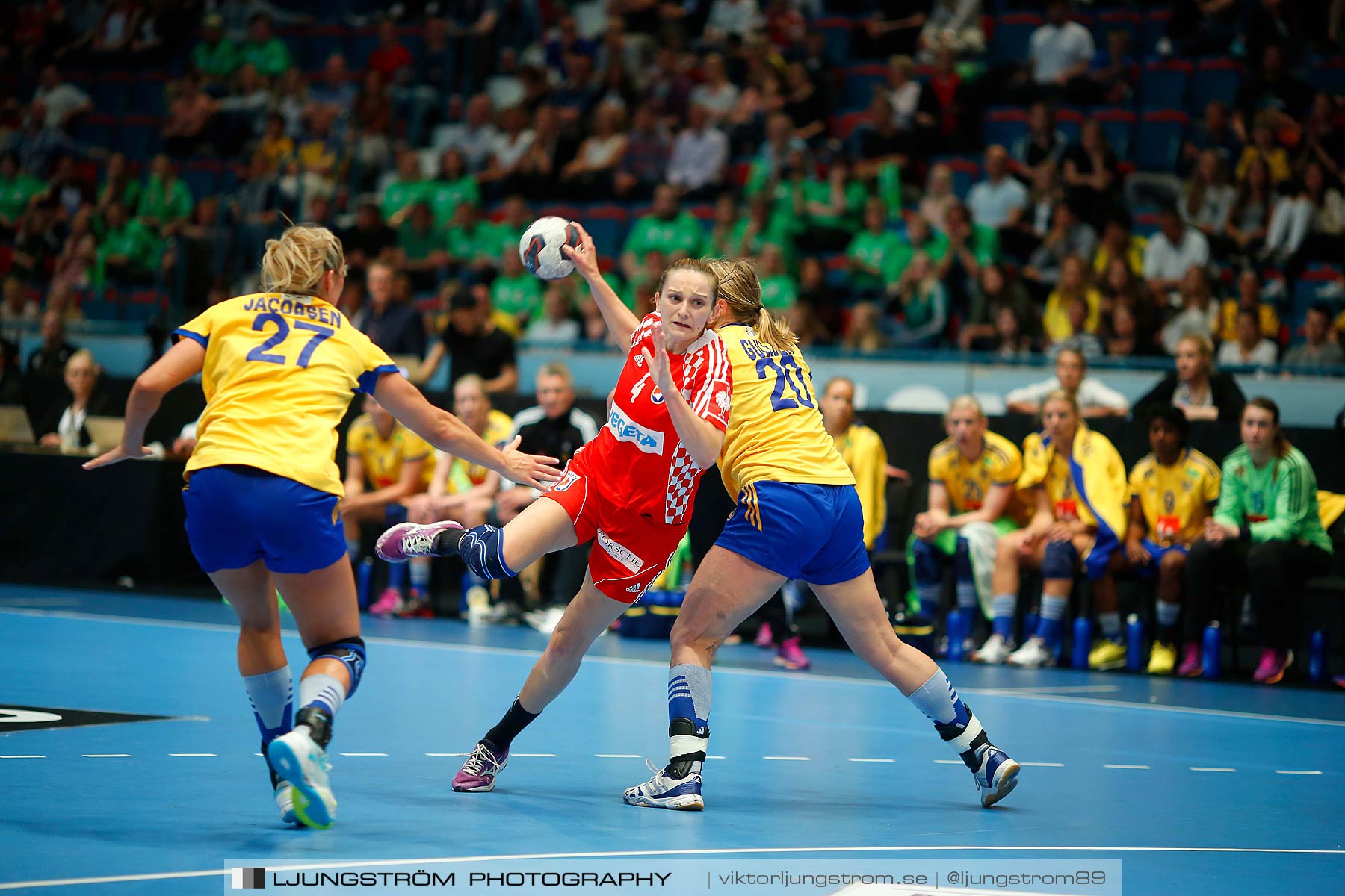 VM-kval Sverige-Kroatien 27-21,dam,Hovet,Stockholm,Sverige,Handboll,,2015,153896