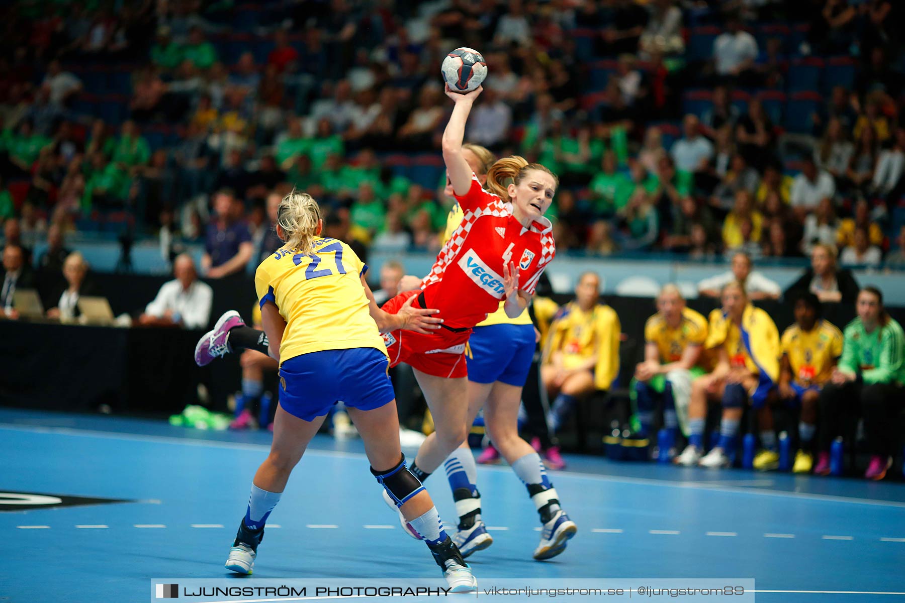 VM-kval Sverige-Kroatien 27-21,dam,Hovet,Stockholm,Sverige,Handboll,,2015,153897