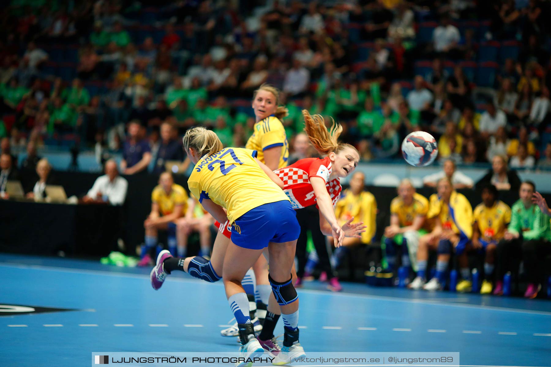 VM-kval Sverige-Kroatien 27-21,dam,Hovet,Stockholm,Sverige,Handboll,,2015,153898