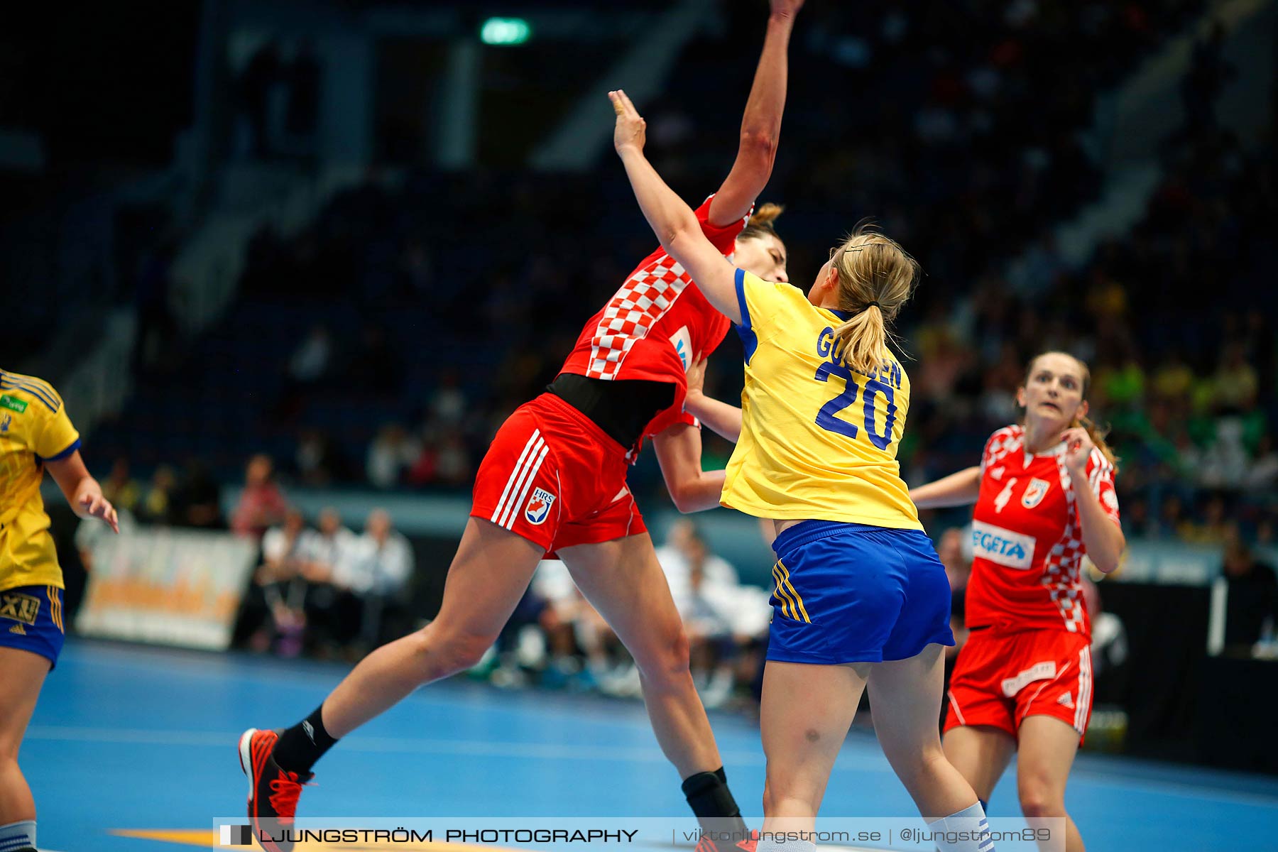 VM-kval Sverige-Kroatien 27-21,dam,Hovet,Stockholm,Sverige,Handboll,,2015,153915