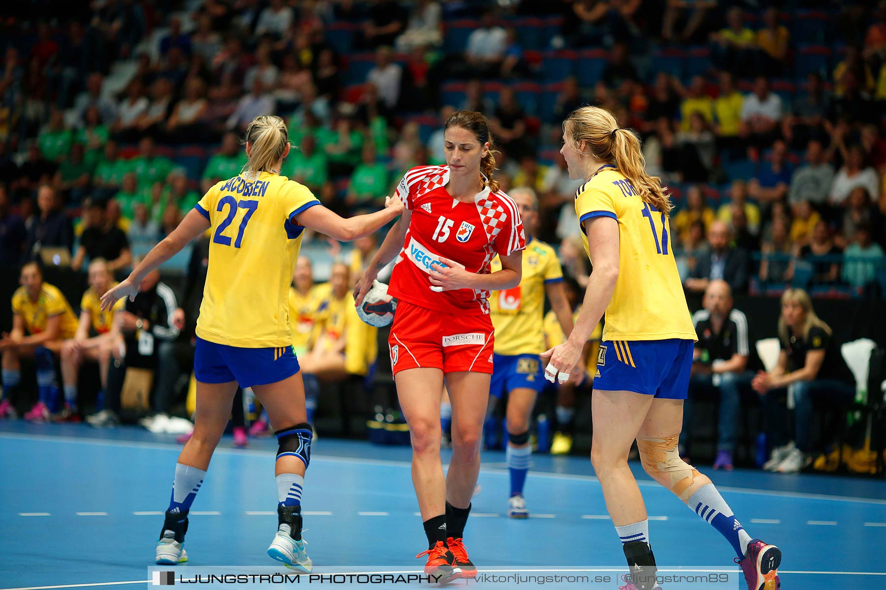 VM-kval Sverige-Kroatien 27-21,dam,Hovet,Stockholm,Sverige,Handboll,,2015,153923