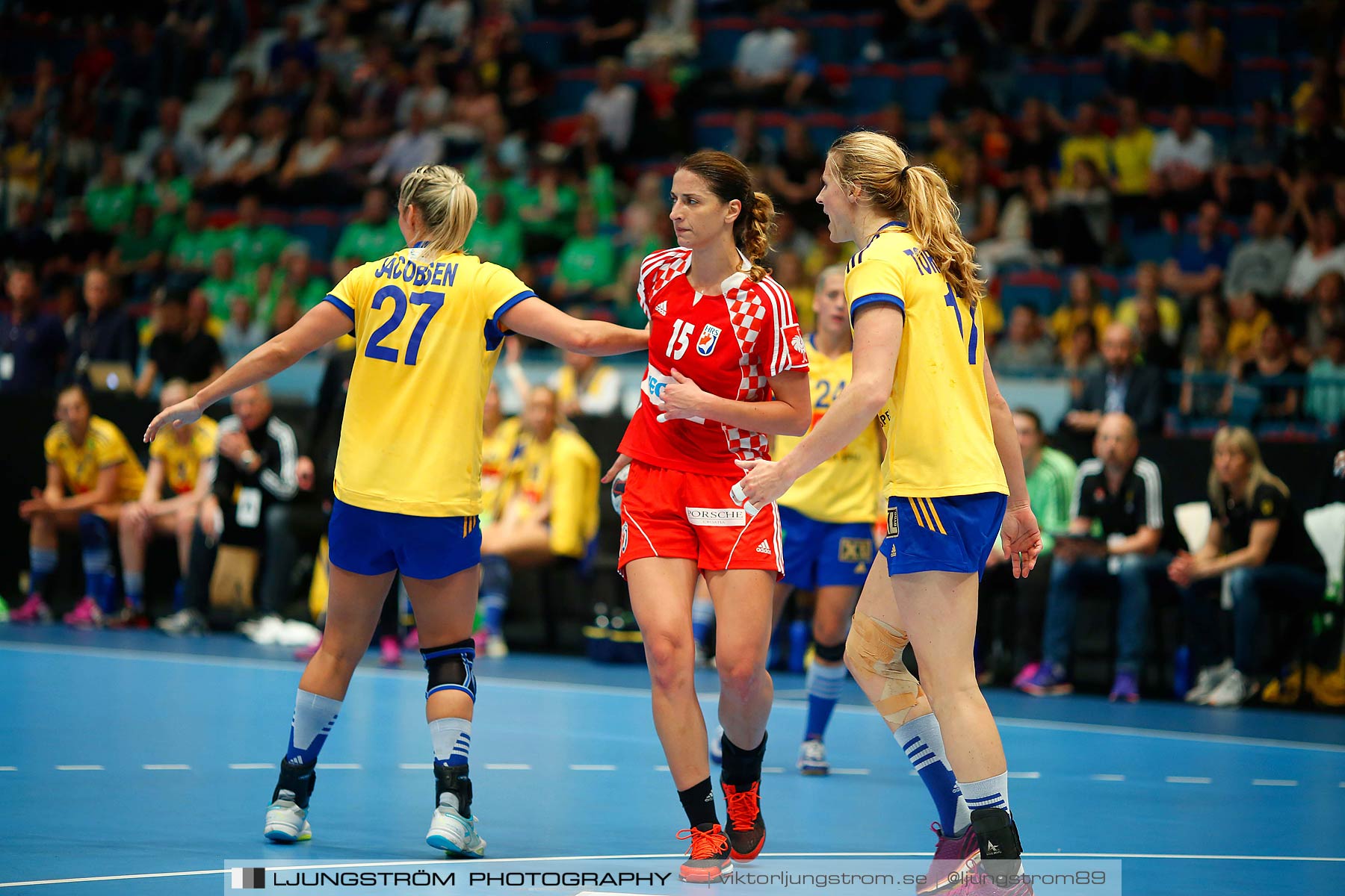 VM-kval Sverige-Kroatien 27-21,dam,Hovet,Stockholm,Sverige,Handboll,,2015,153924