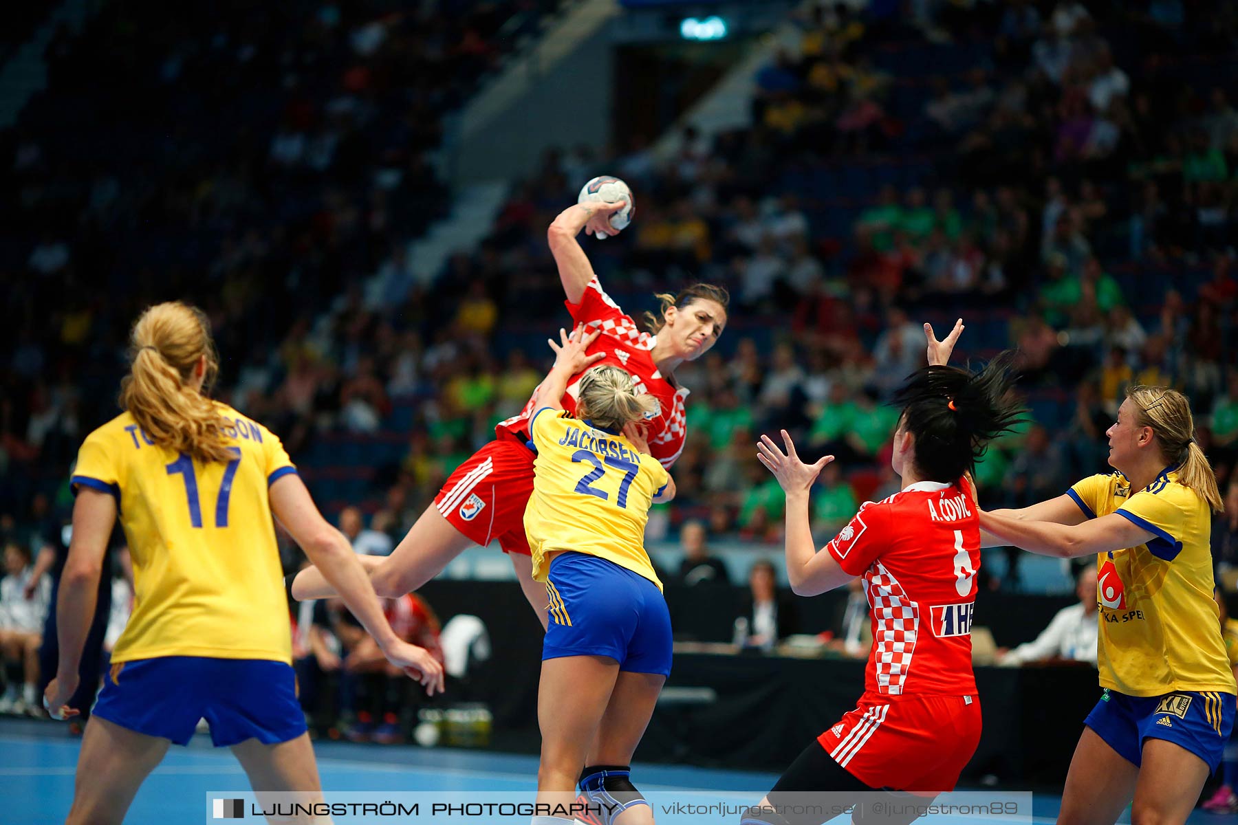 VM-kval Sverige-Kroatien 27-21,dam,Hovet,Stockholm,Sverige,Handboll,,2015,153940