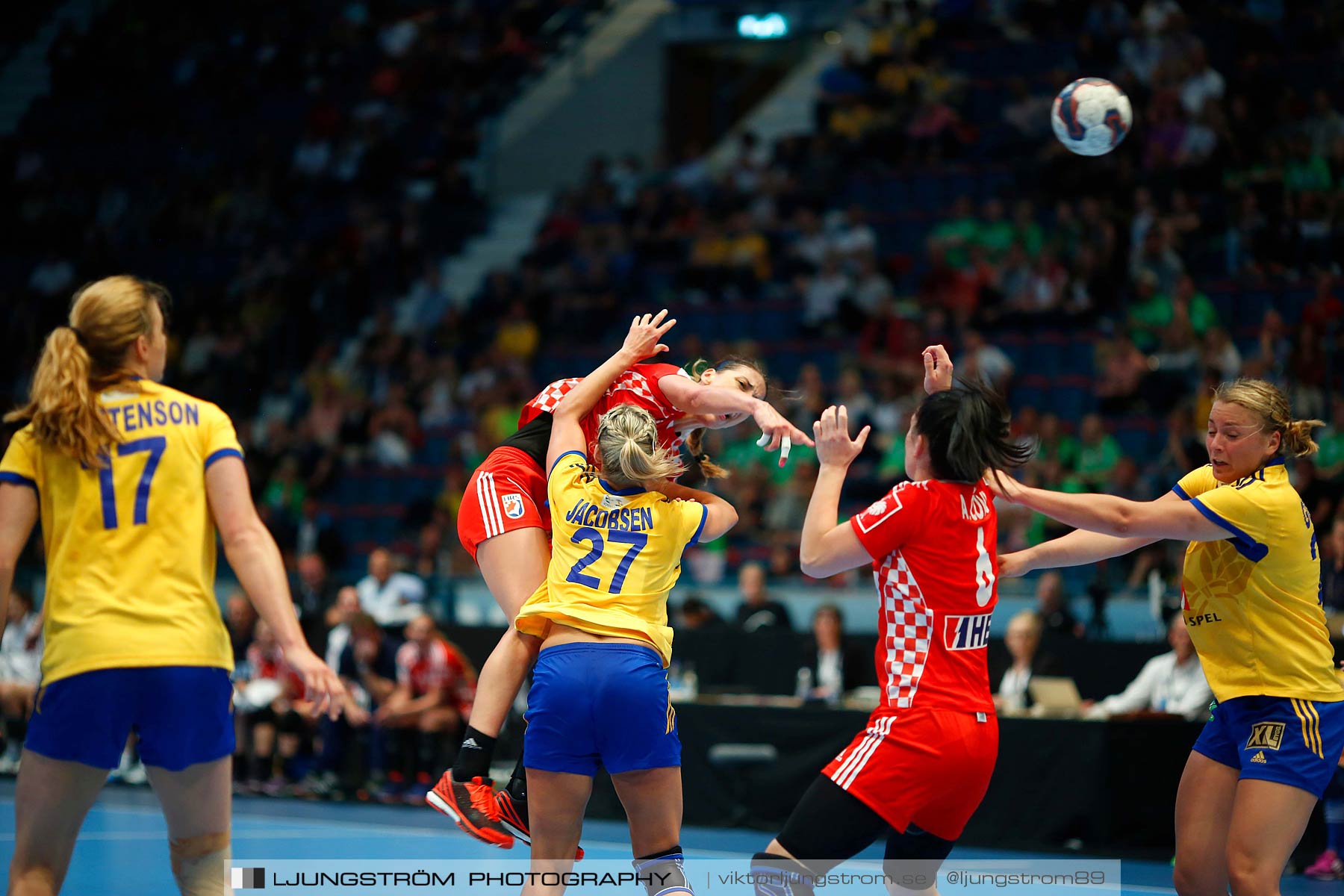 VM-kval Sverige-Kroatien 27-21,dam,Hovet,Stockholm,Sverige,Handboll,,2015,153941