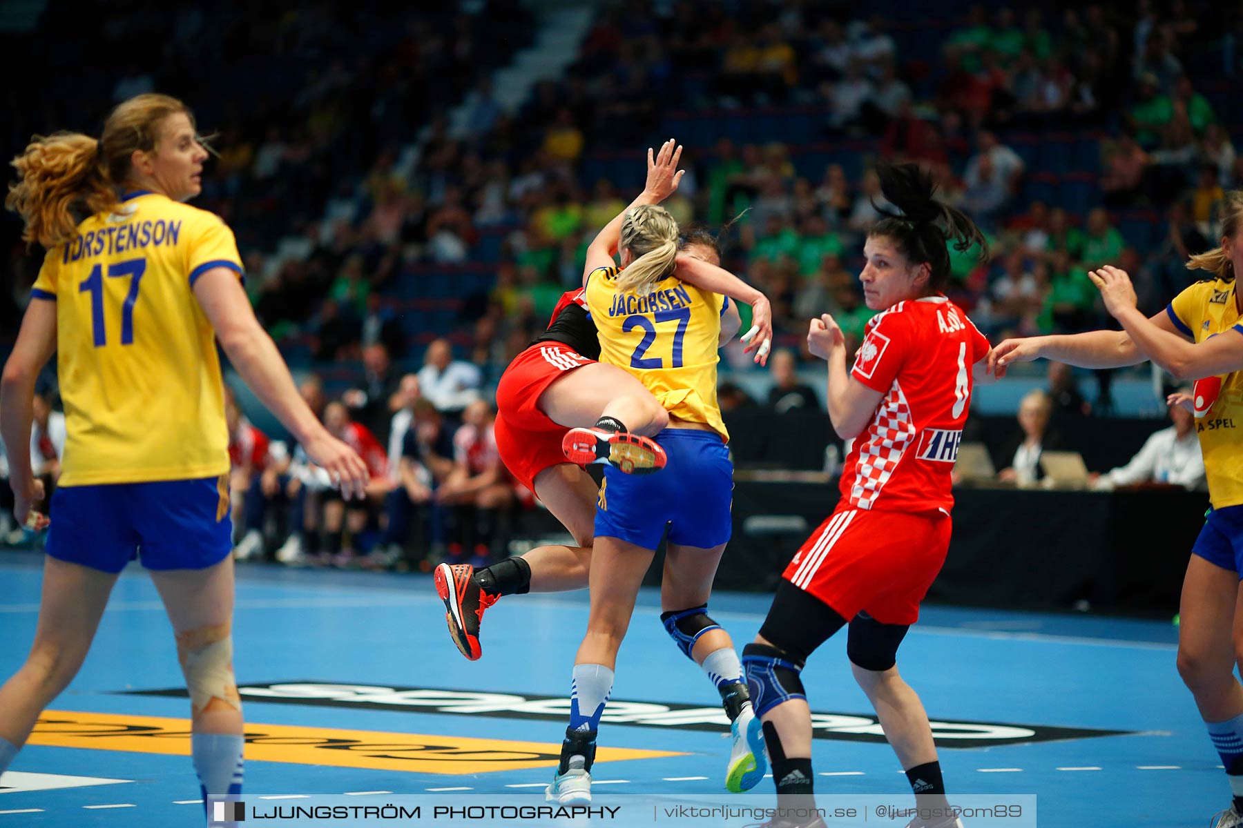 VM-kval Sverige-Kroatien 27-21,dam,Hovet,Stockholm,Sverige,Handboll,,2015,153942