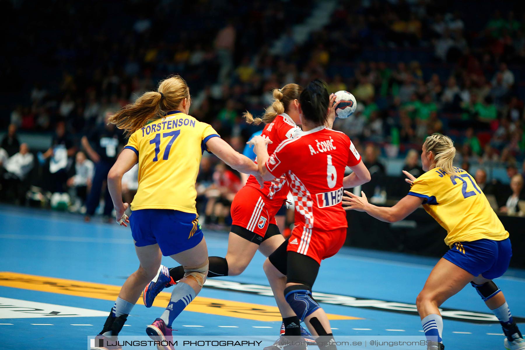 VM-kval Sverige-Kroatien 27-21,dam,Hovet,Stockholm,Sverige,Handboll,,2015,153956