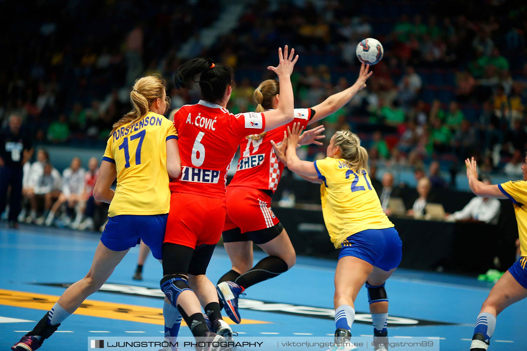 VM-kval Sverige-Kroatien 27-21,dam,Hovet,Stockholm,Sverige,Handboll,,2015,153957