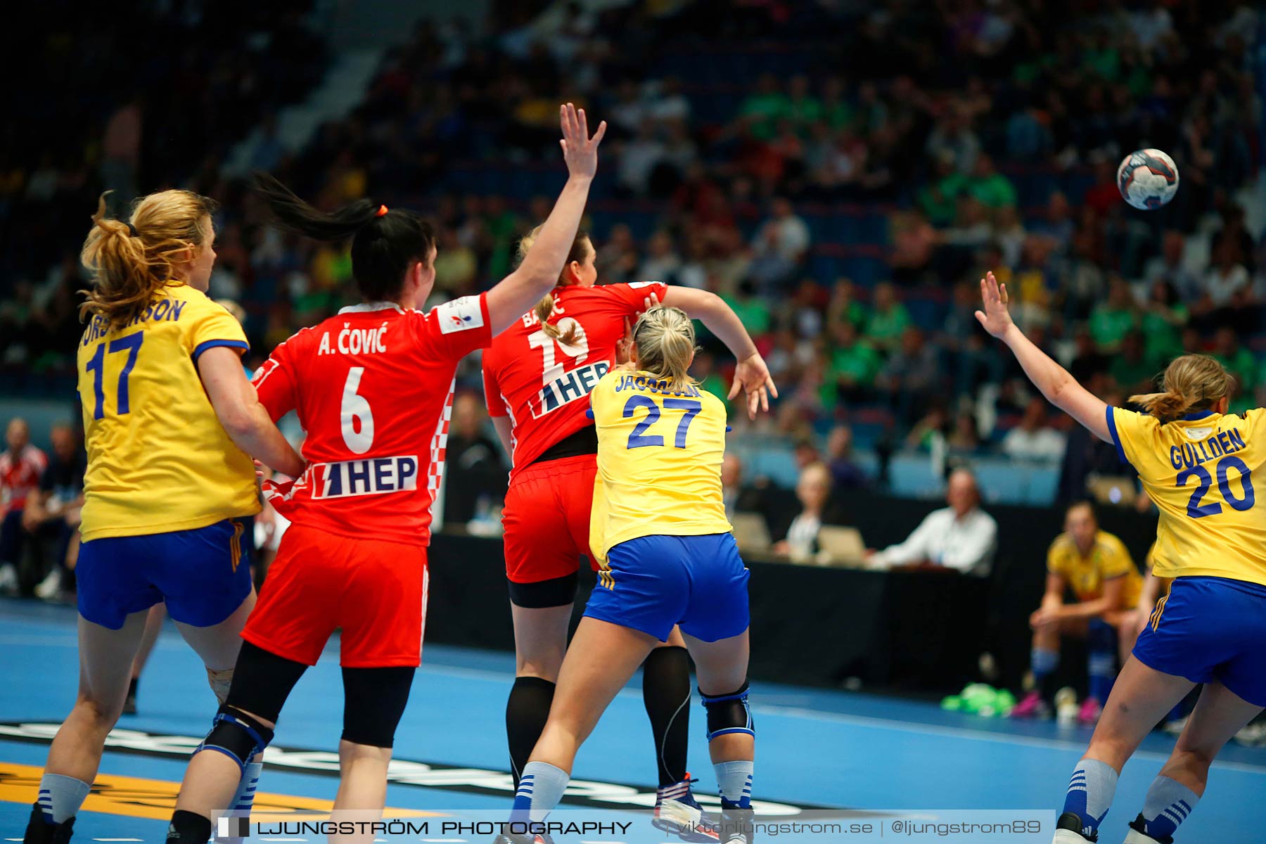 VM-kval Sverige-Kroatien 27-21,dam,Hovet,Stockholm,Sverige,Handboll,,2015,153958