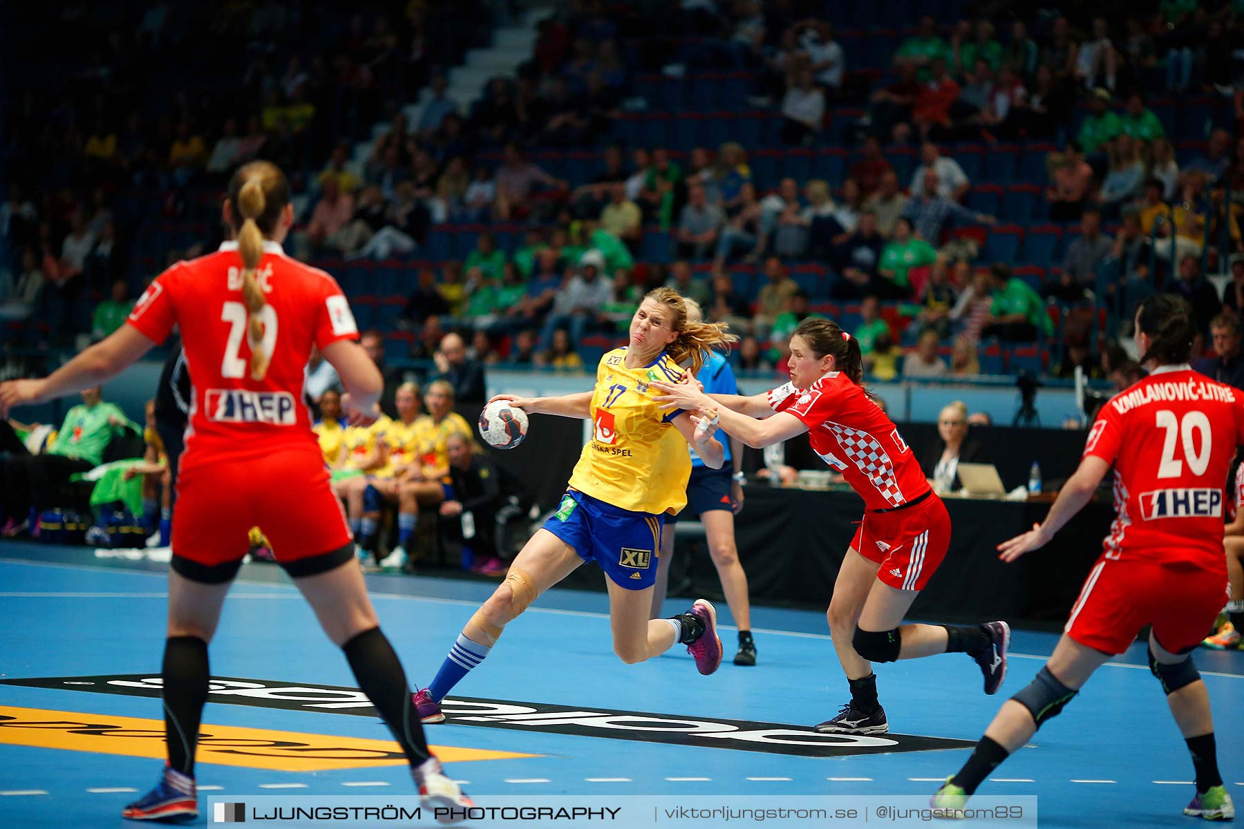 VM-kval Sverige-Kroatien 27-21,dam,Hovet,Stockholm,Sverige,Handboll,,2015,154100