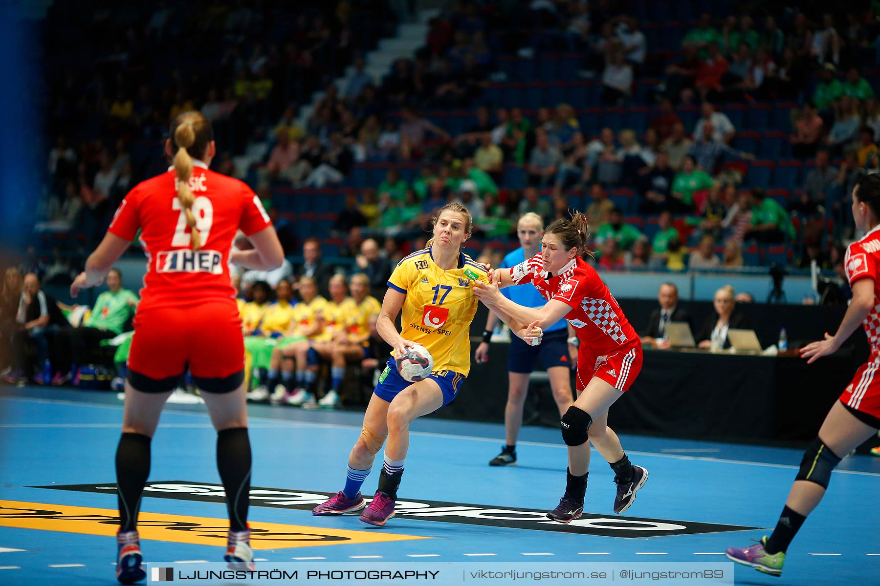 VM-kval Sverige-Kroatien 27-21,dam,Hovet,Stockholm,Sverige,Handboll,,2015,154101