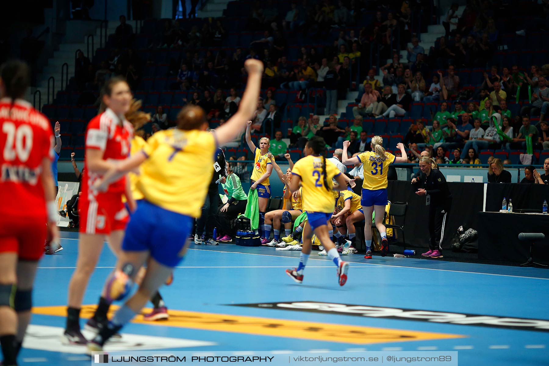 VM-kval Sverige-Kroatien 27-21,dam,Hovet,Stockholm,Sverige,Handboll,,2015,154114