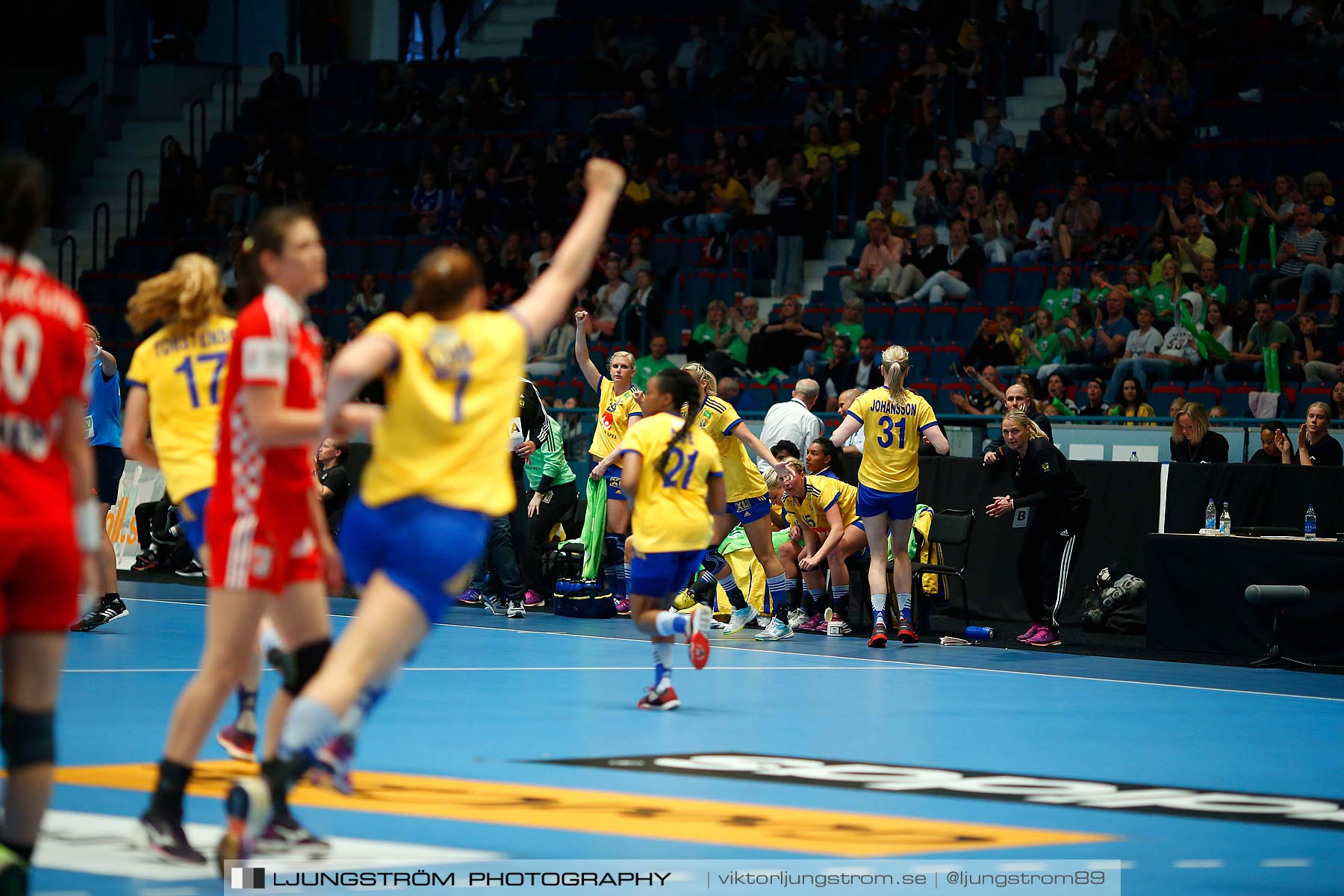 VM-kval Sverige-Kroatien 27-21,dam,Hovet,Stockholm,Sverige,Handboll,,2015,154115