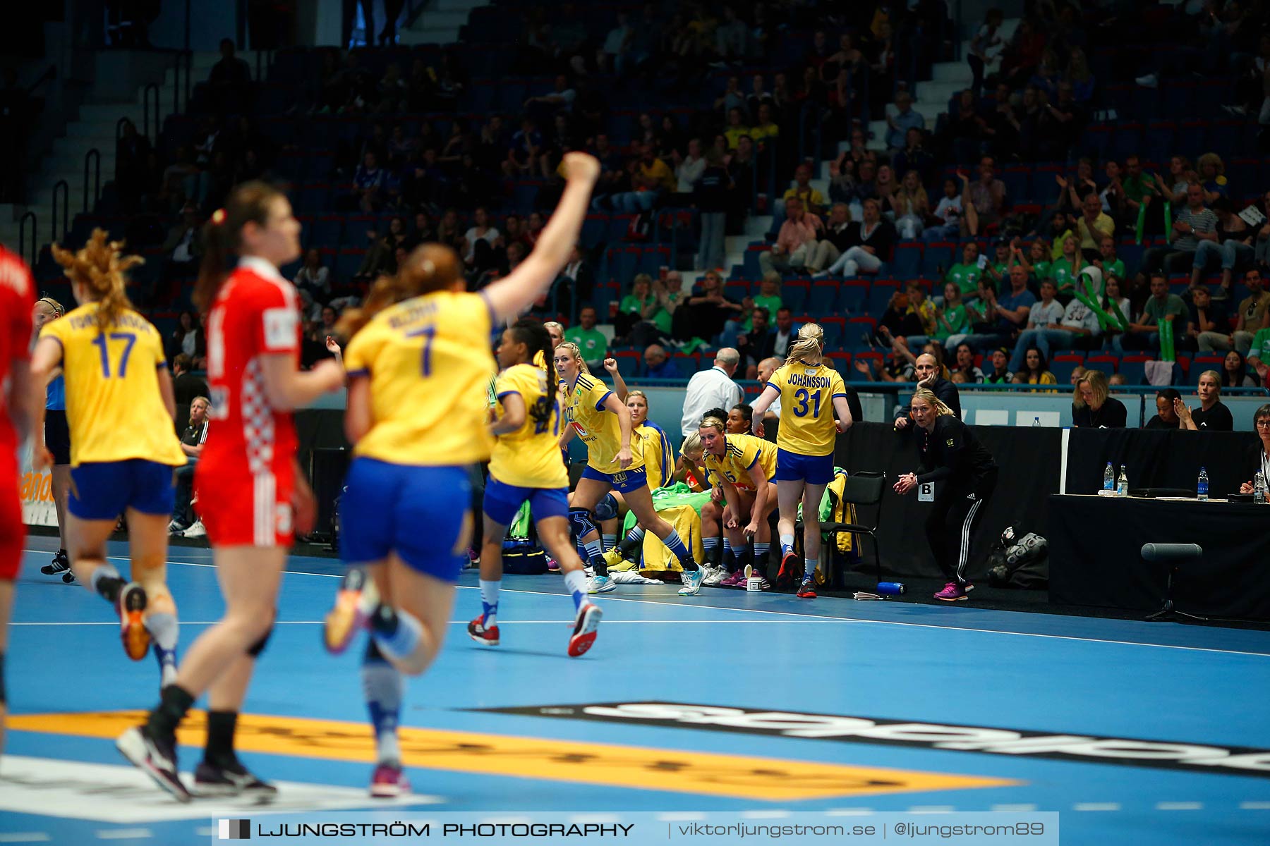 VM-kval Sverige-Kroatien 27-21,dam,Hovet,Stockholm,Sverige,Handboll,,2015,154116