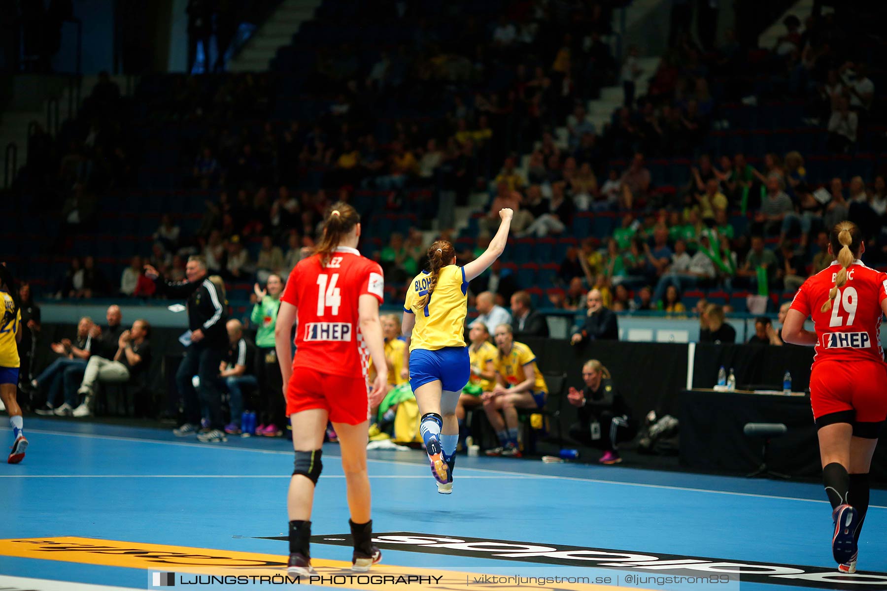 VM-kval Sverige-Kroatien 27-21,dam,Hovet,Stockholm,Sverige,Handboll,,2015,154117