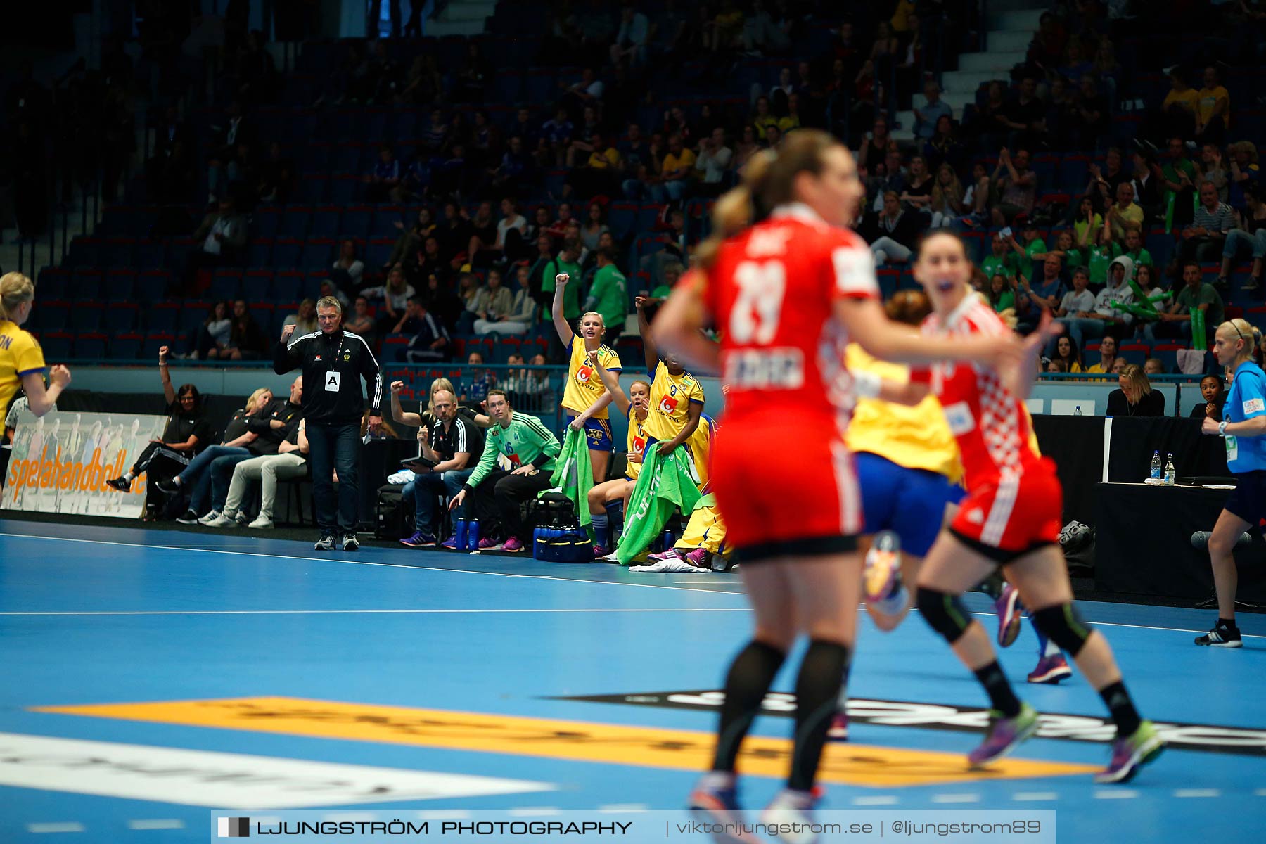 VM-kval Sverige-Kroatien 27-21,dam,Hovet,Stockholm,Sverige,Handboll,,2015,154128