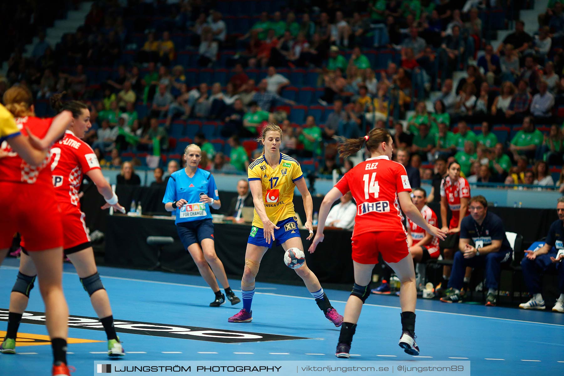 VM-kval Sverige-Kroatien 27-21,dam,Hovet,Stockholm,Sverige,Handboll,,2015,154137