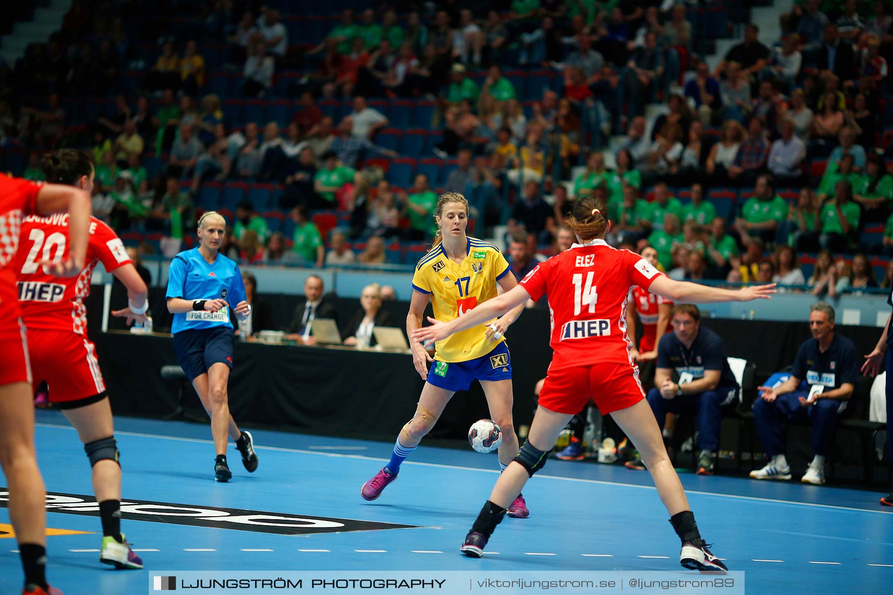 VM-kval Sverige-Kroatien 27-21,dam,Hovet,Stockholm,Sverige,Handboll,,2015,154138