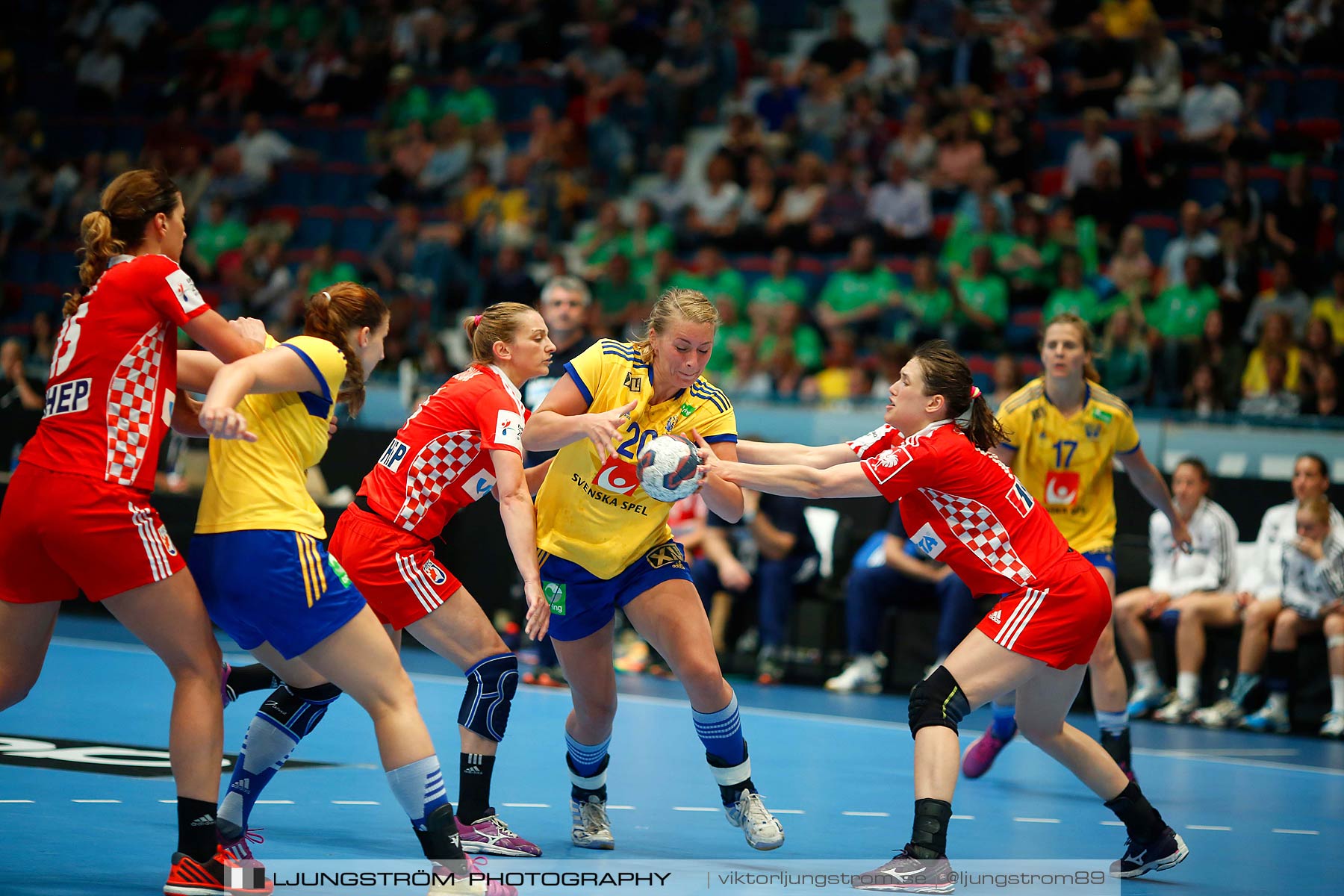 VM-kval Sverige-Kroatien 27-21,dam,Hovet,Stockholm,Sverige,Handboll,,2015,154156