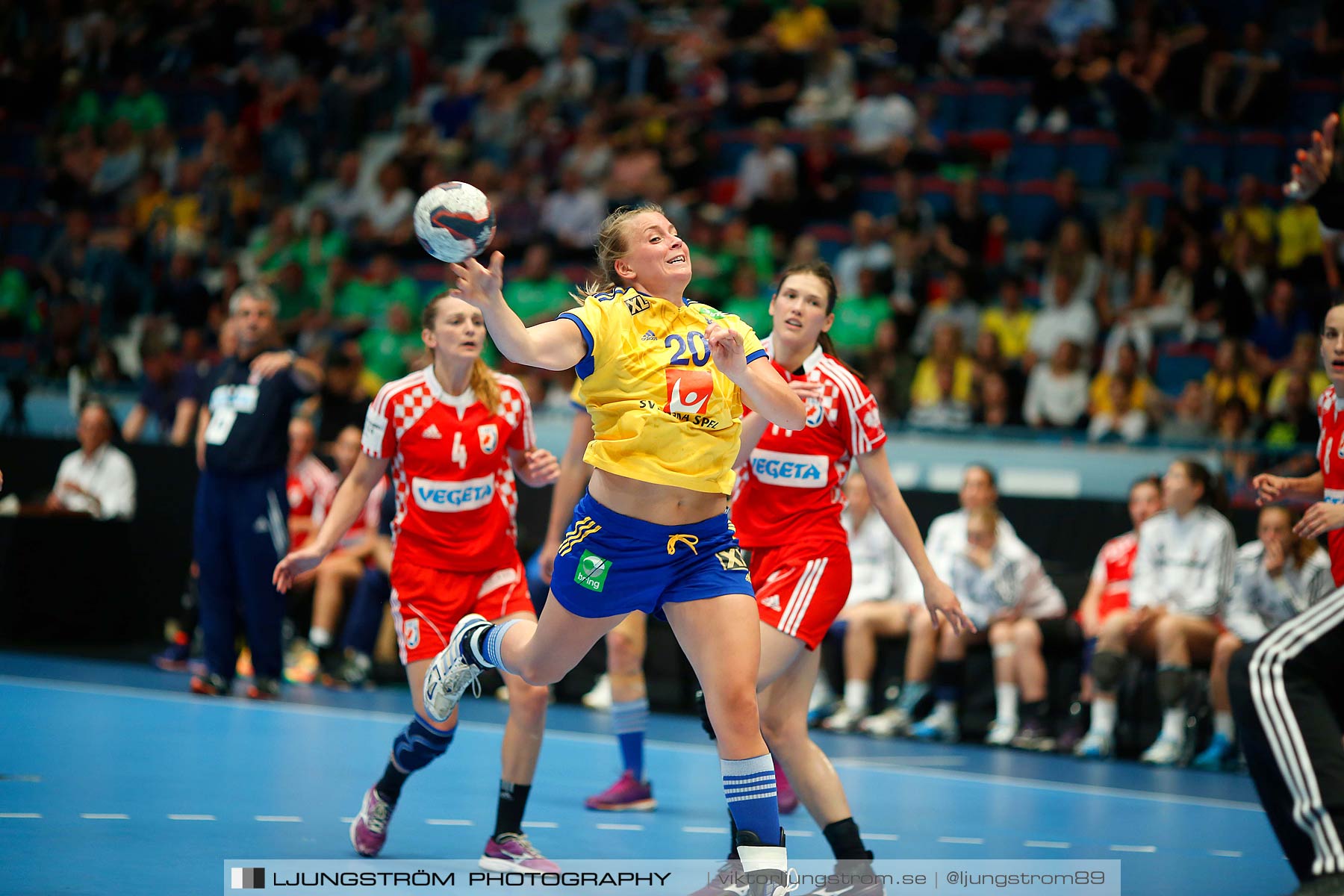 VM-kval Sverige-Kroatien 27-21,dam,Hovet,Stockholm,Sverige,Handboll,,2015,154157