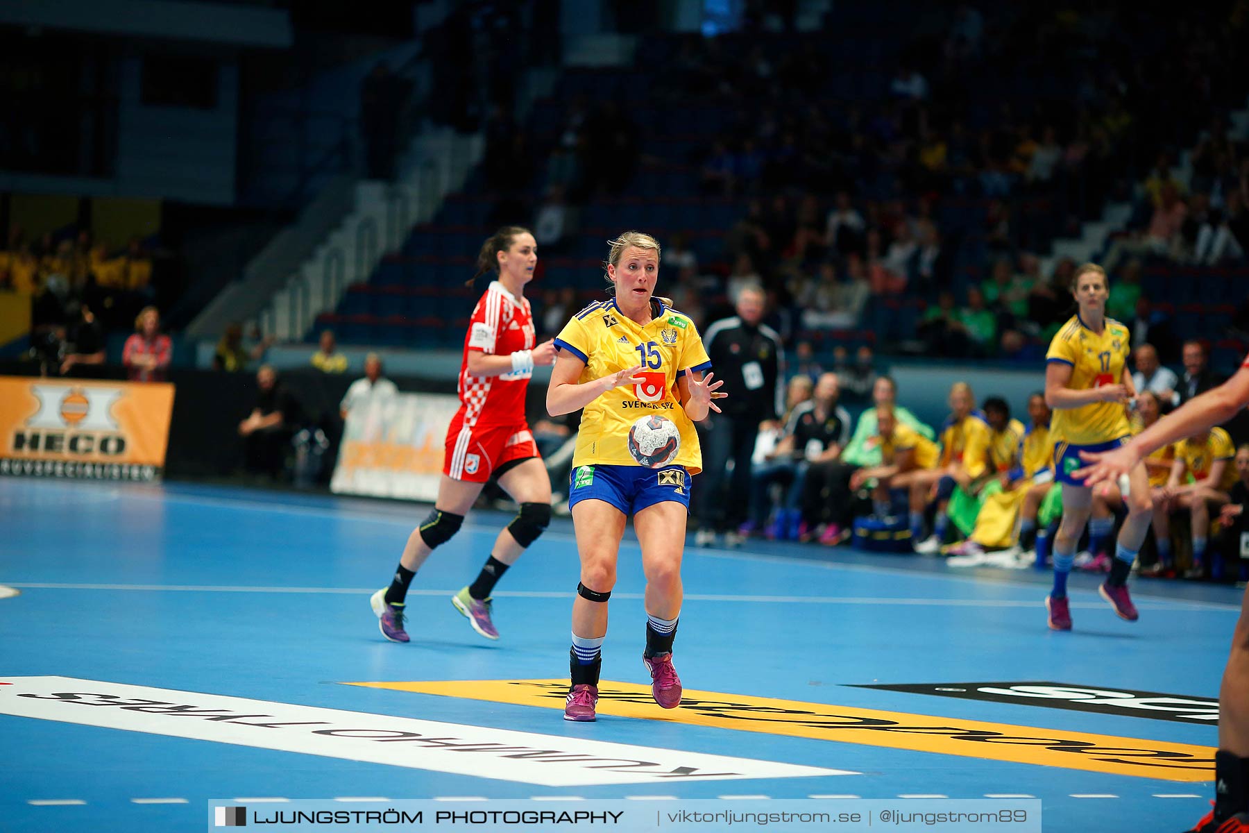 VM-kval Sverige-Kroatien 27-21,dam,Hovet,Stockholm,Sverige,Handboll,,2015,154159