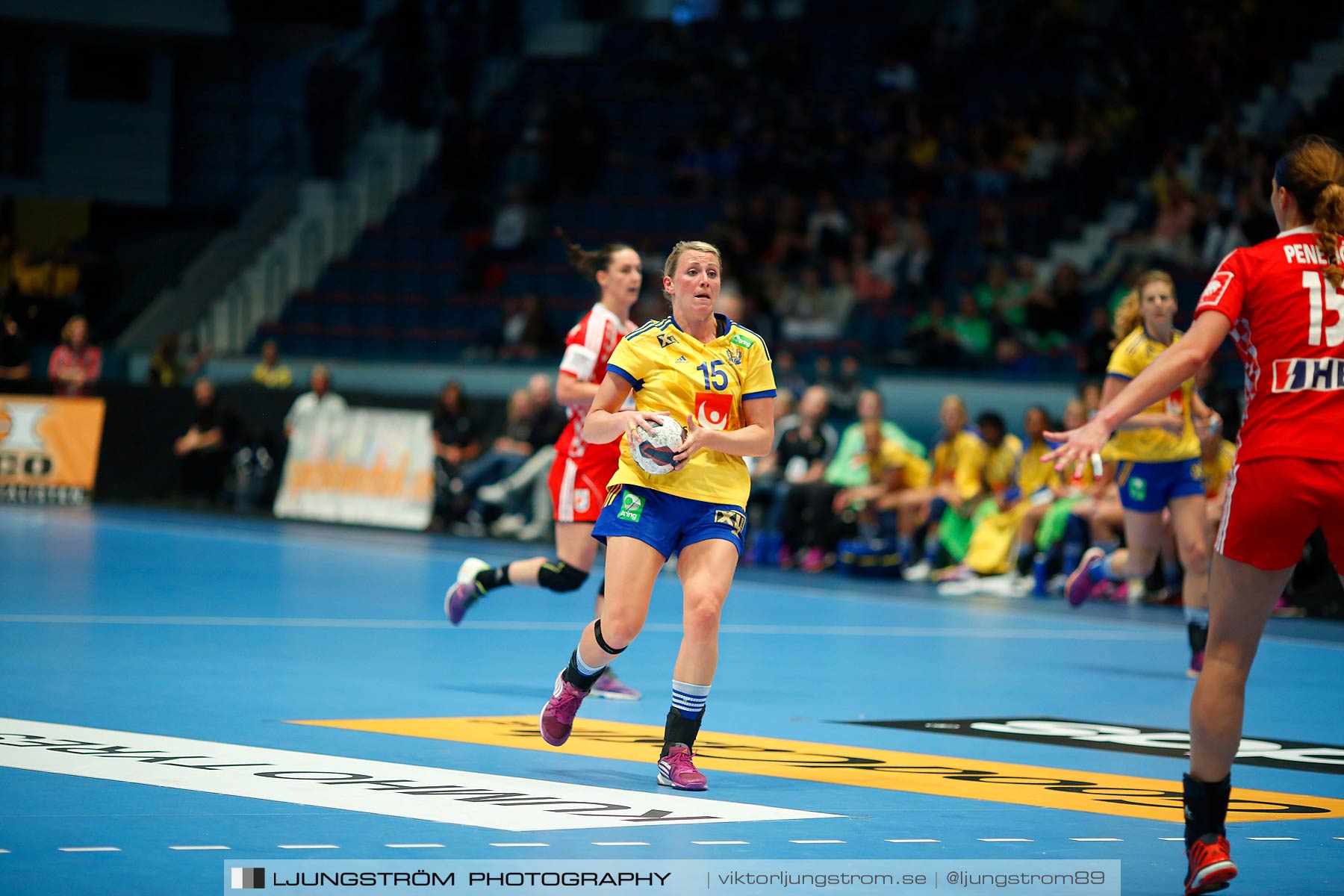 VM-kval Sverige-Kroatien 27-21,dam,Hovet,Stockholm,Sverige,Handboll,,2015,154160