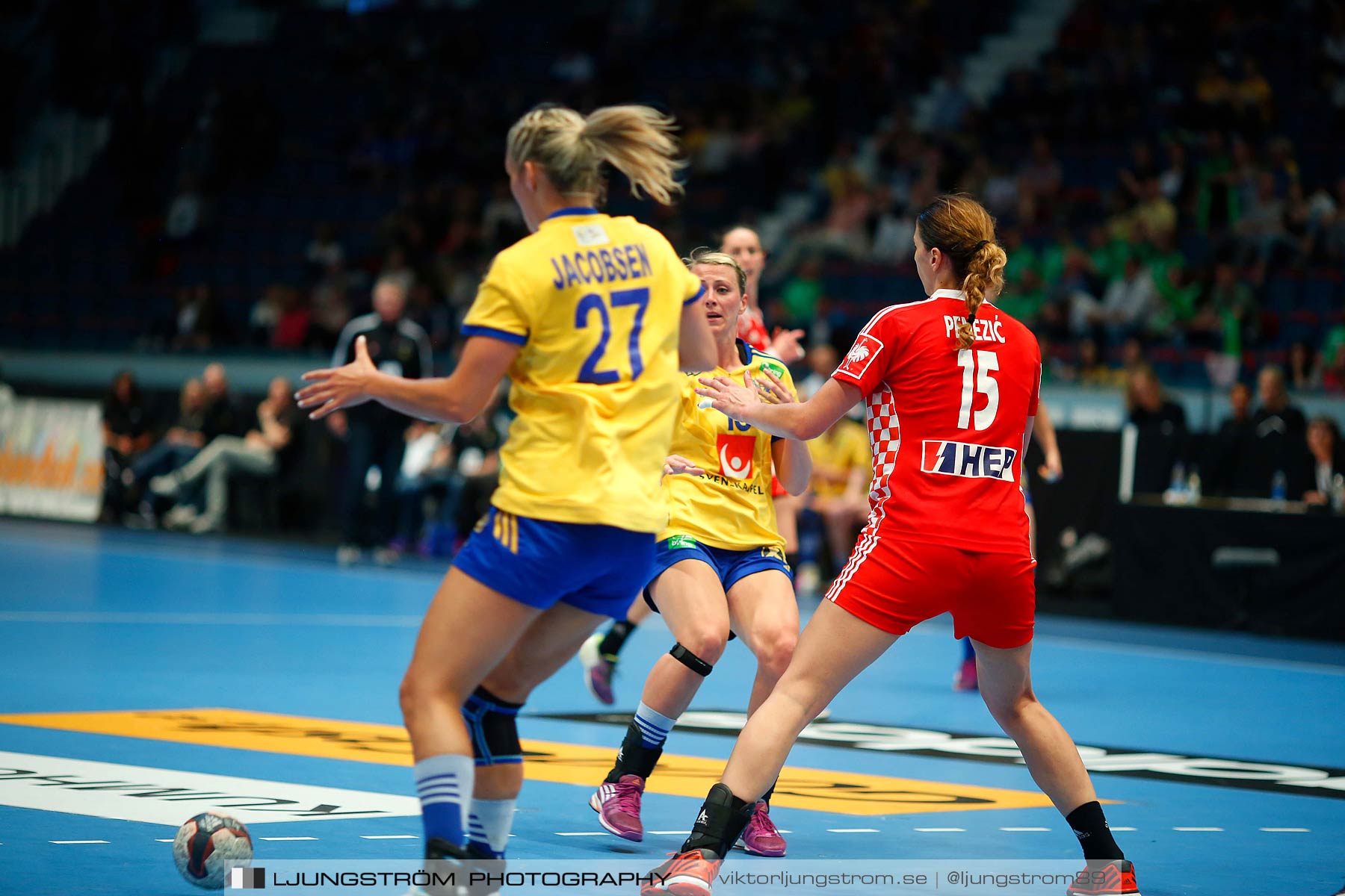 VM-kval Sverige-Kroatien 27-21,dam,Hovet,Stockholm,Sverige,Handboll,,2015,154163