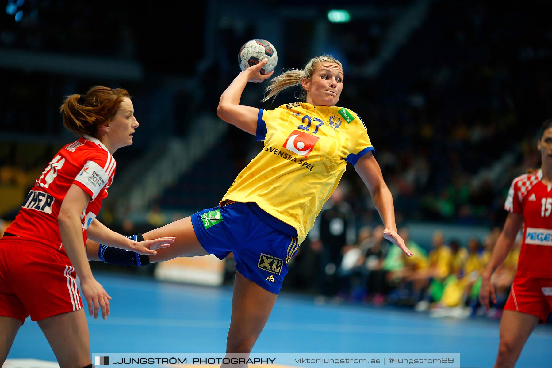 VM-kval Sverige-Kroatien 27-21,dam,Hovet,Stockholm,Sverige,Handboll,,2015,154168