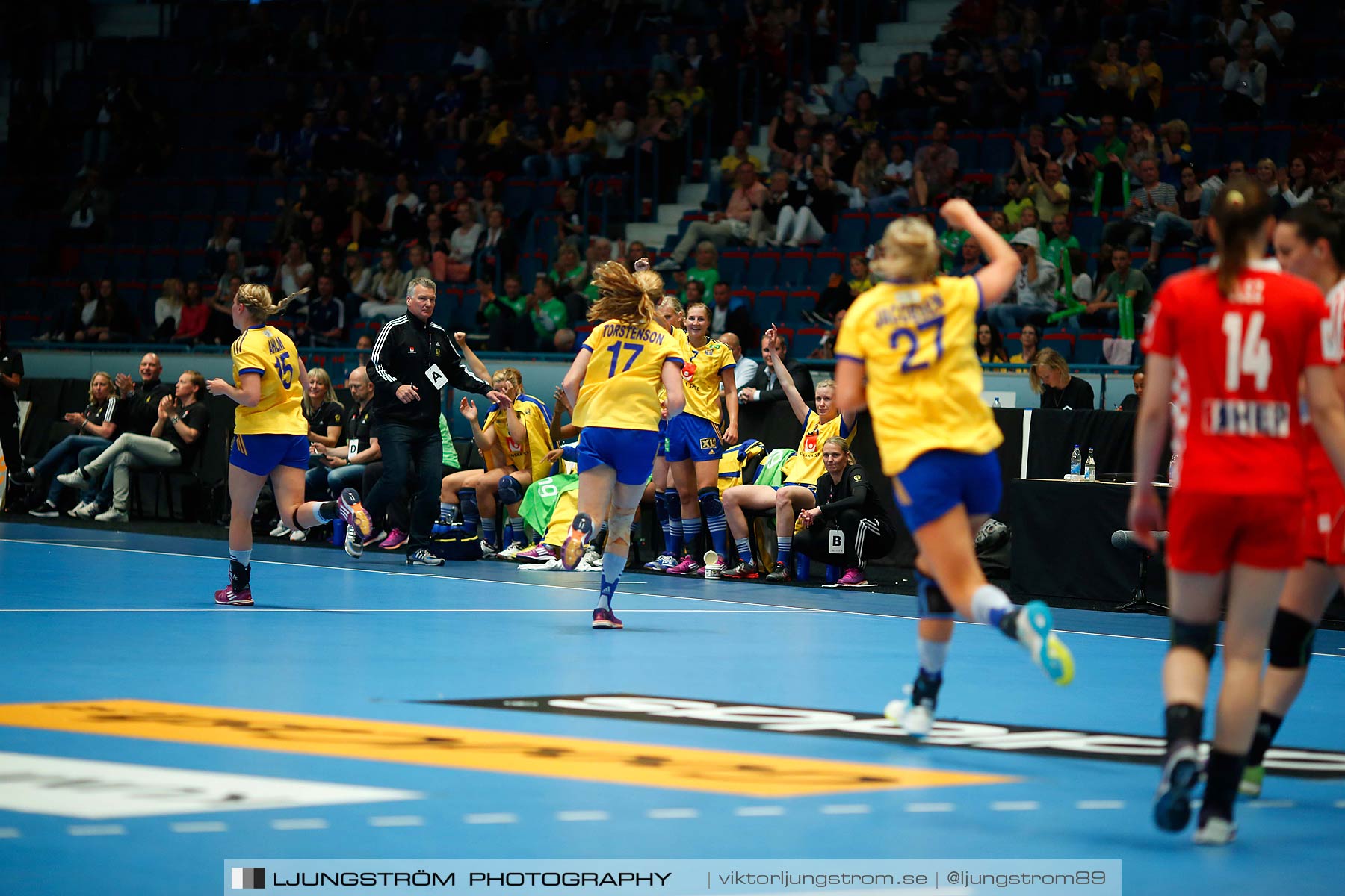 VM-kval Sverige-Kroatien 27-21,dam,Hovet,Stockholm,Sverige,Handboll,,2015,154171