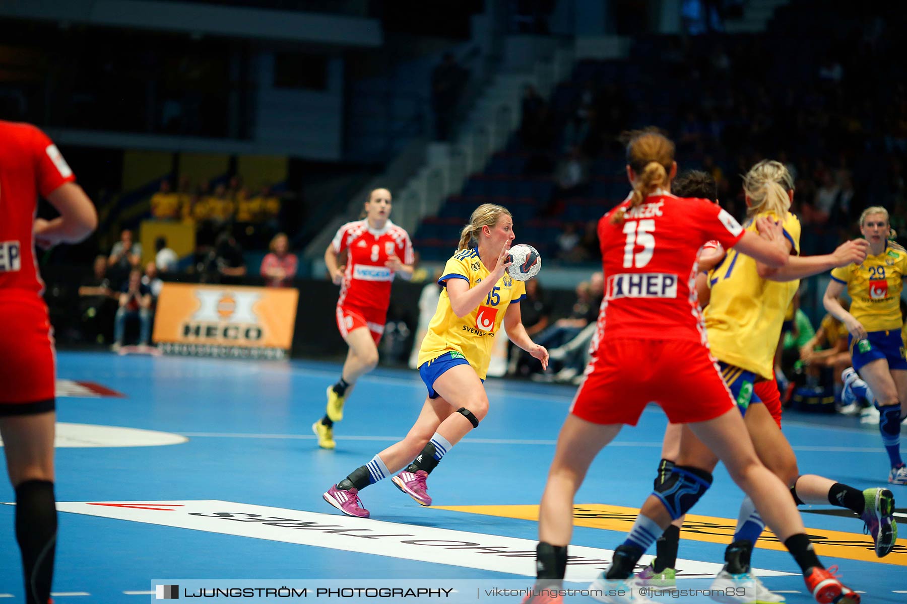 VM-kval Sverige-Kroatien 27-21,dam,Hovet,Stockholm,Sverige,Handboll,,2015,154174