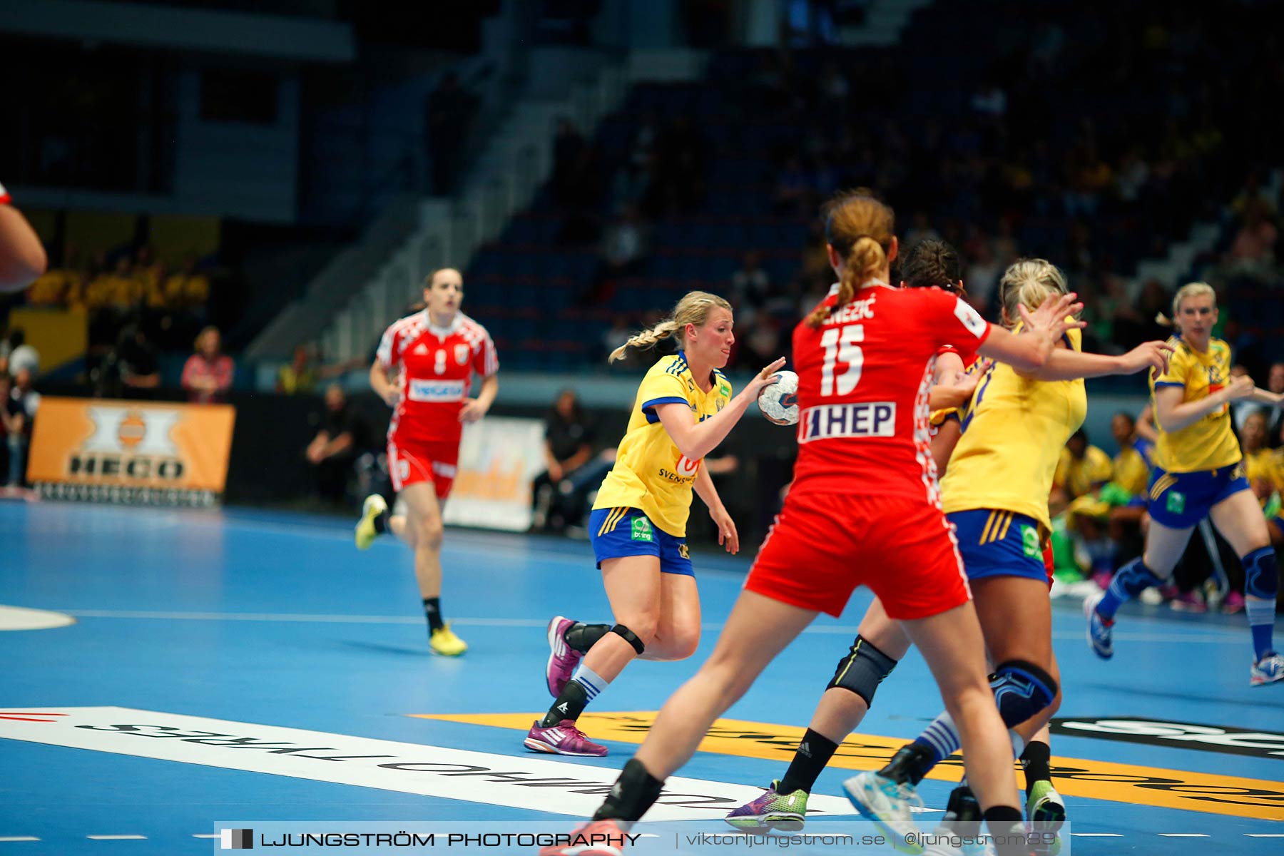 VM-kval Sverige-Kroatien 27-21,dam,Hovet,Stockholm,Sverige,Handboll,,2015,154175